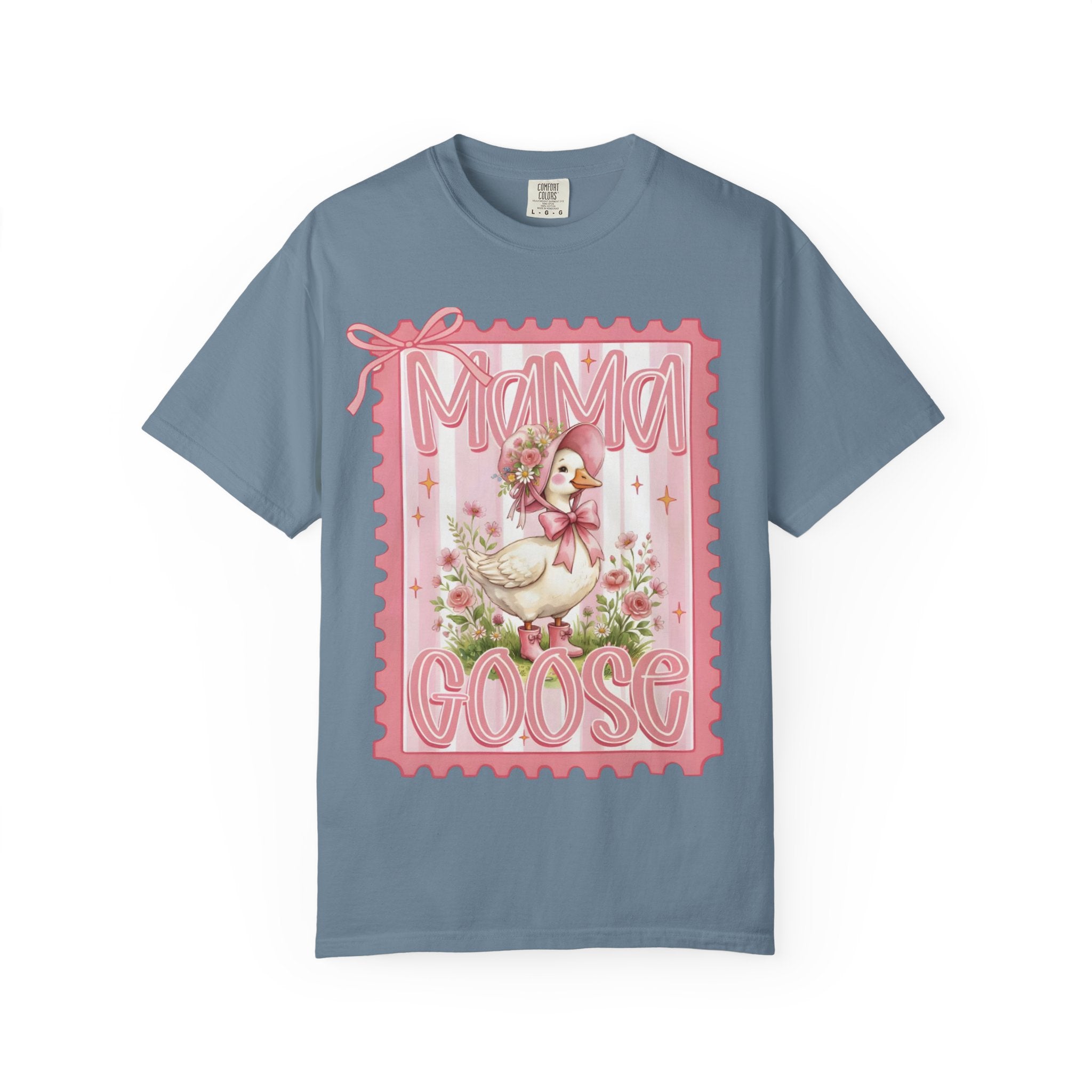 Mama Goose T-Shirt — Vintage Pink Nursery Illustration Tee