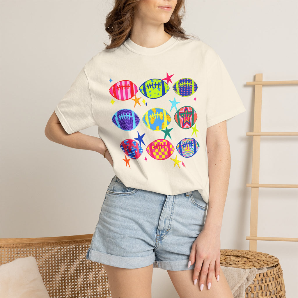 Neon Football Graphic Tee
