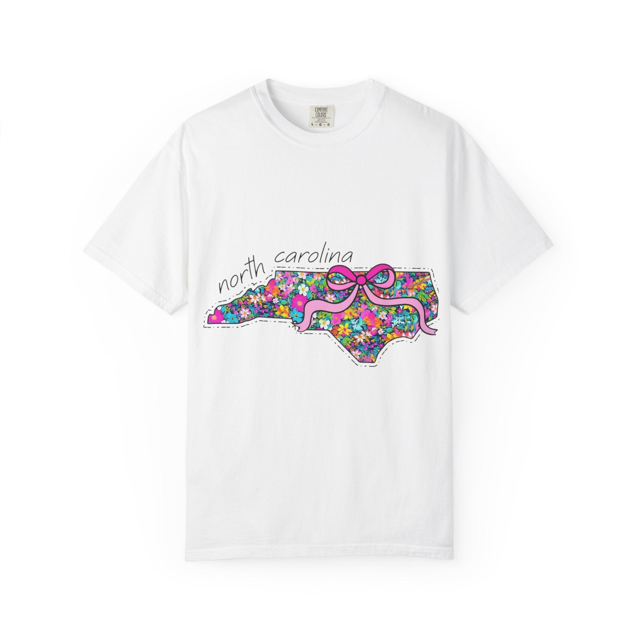 North Carolina- Floral Map Tee