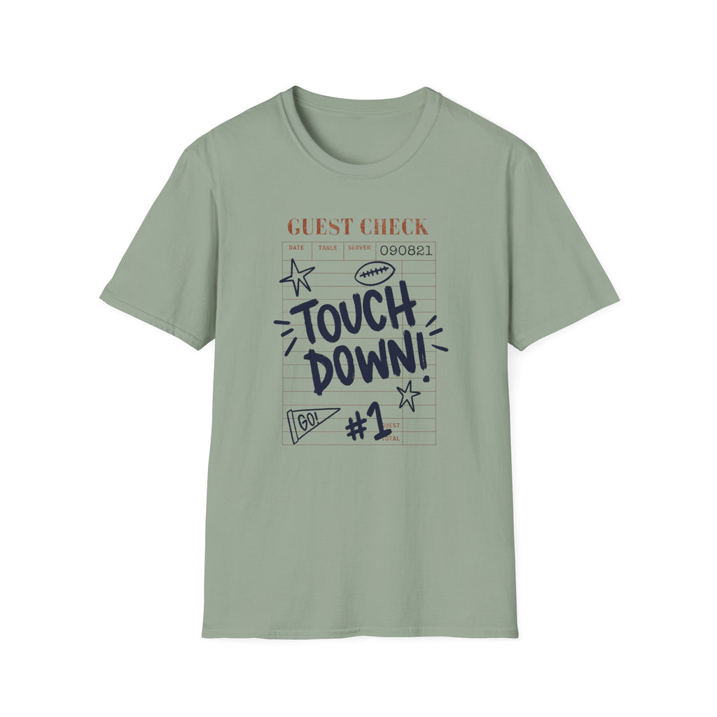 Touchdown Guest Check T-Shirt — Football Game Day Tee