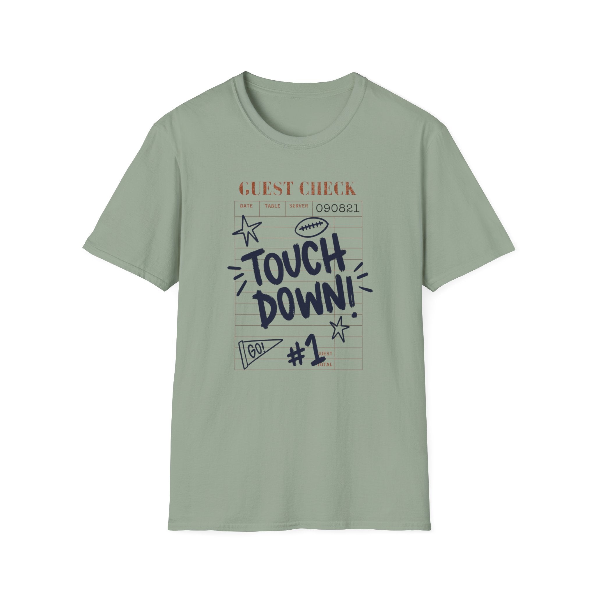 Touchdown Guest Check T-Shirt — Football Game Day Tee