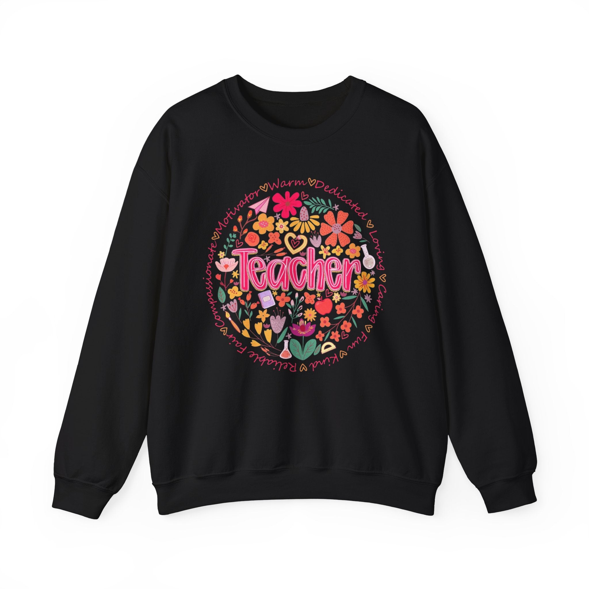Teacher Floral Sweatshirt