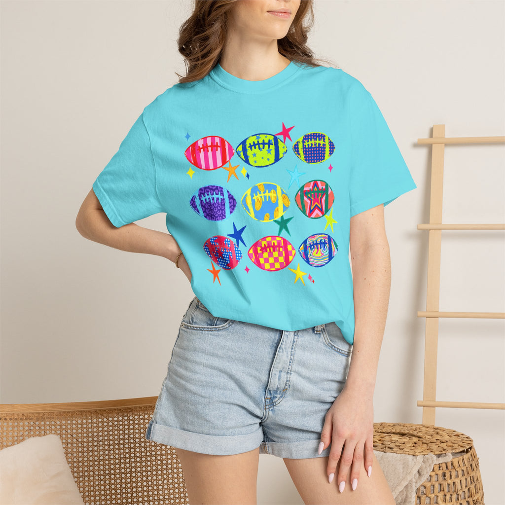 Neon Football Graphic Tee