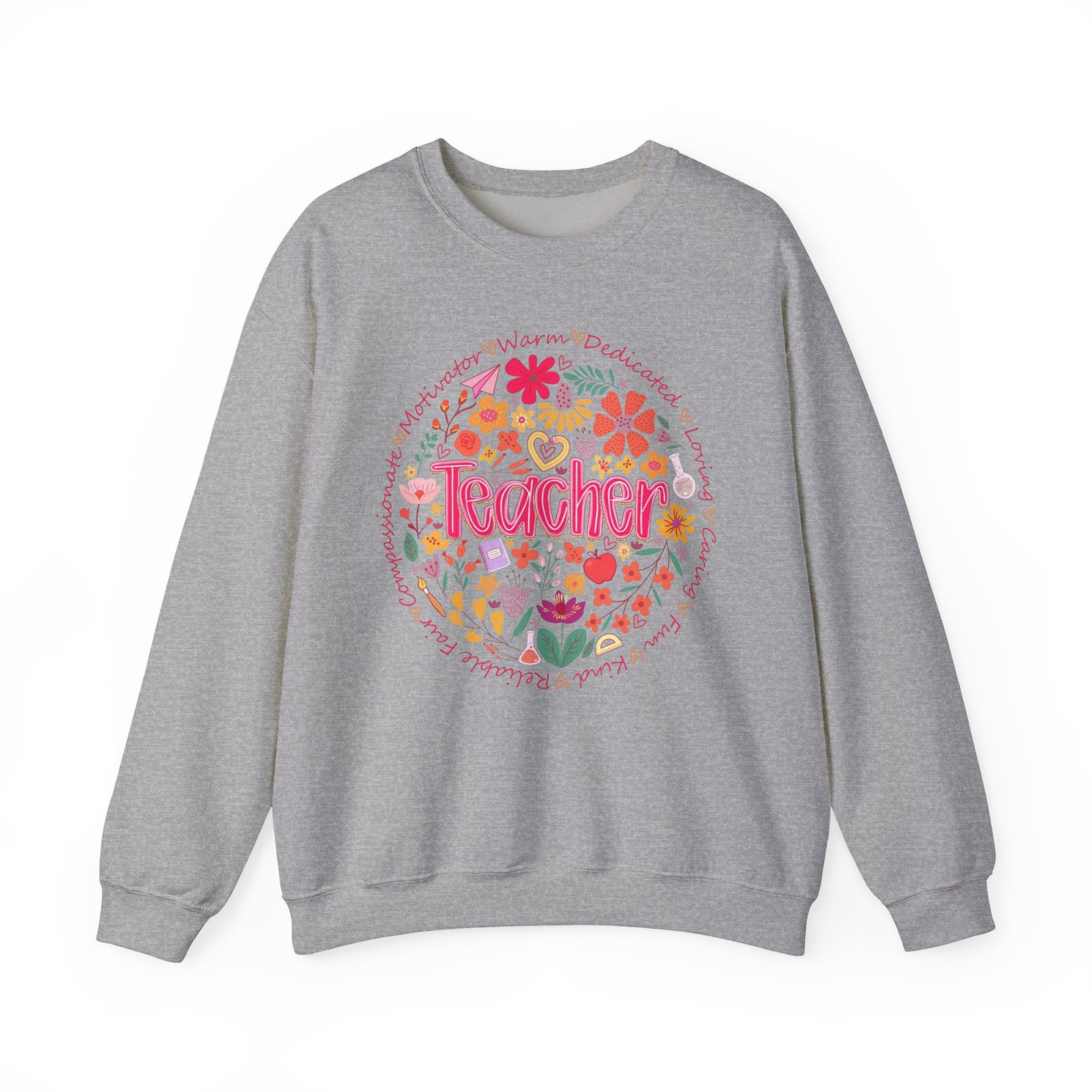 Teacher Floral Sweatshirt