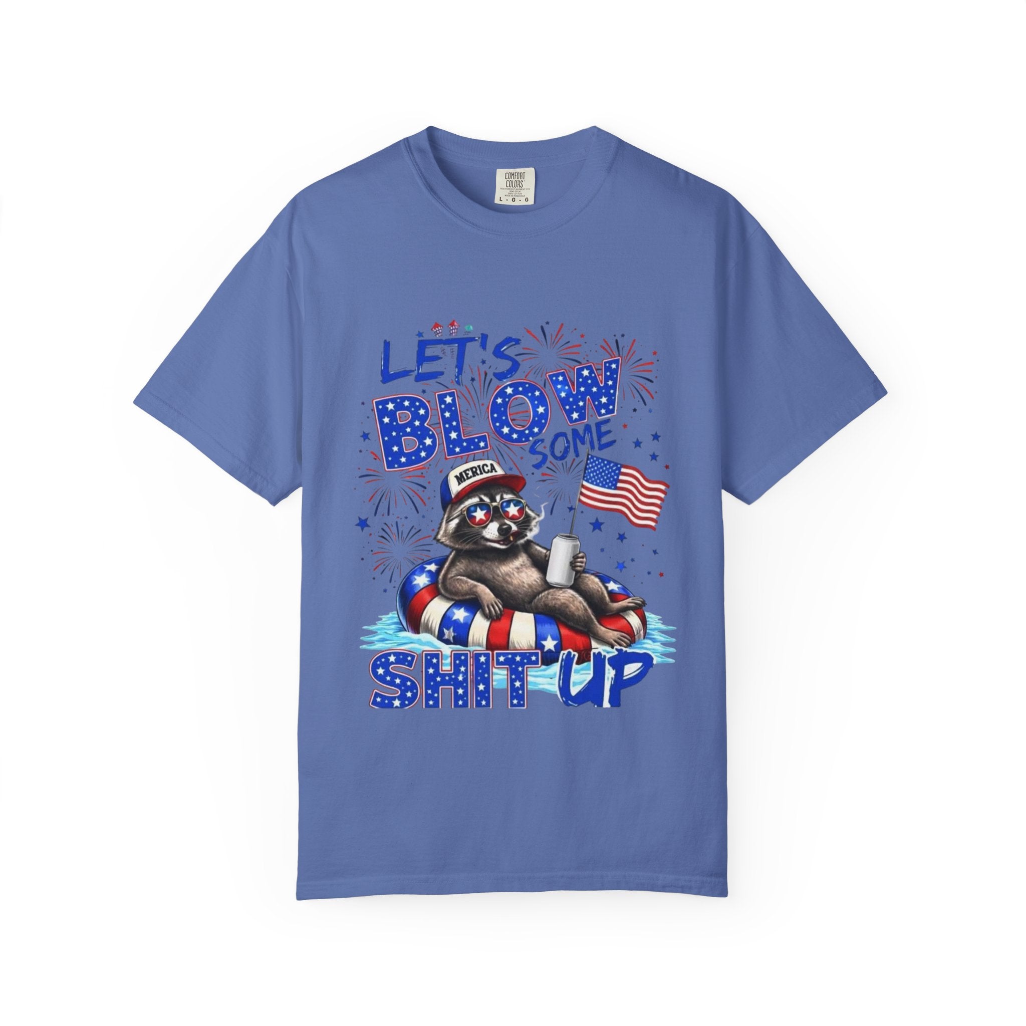 Patriotic Raccoon- Graphic T-Shirt