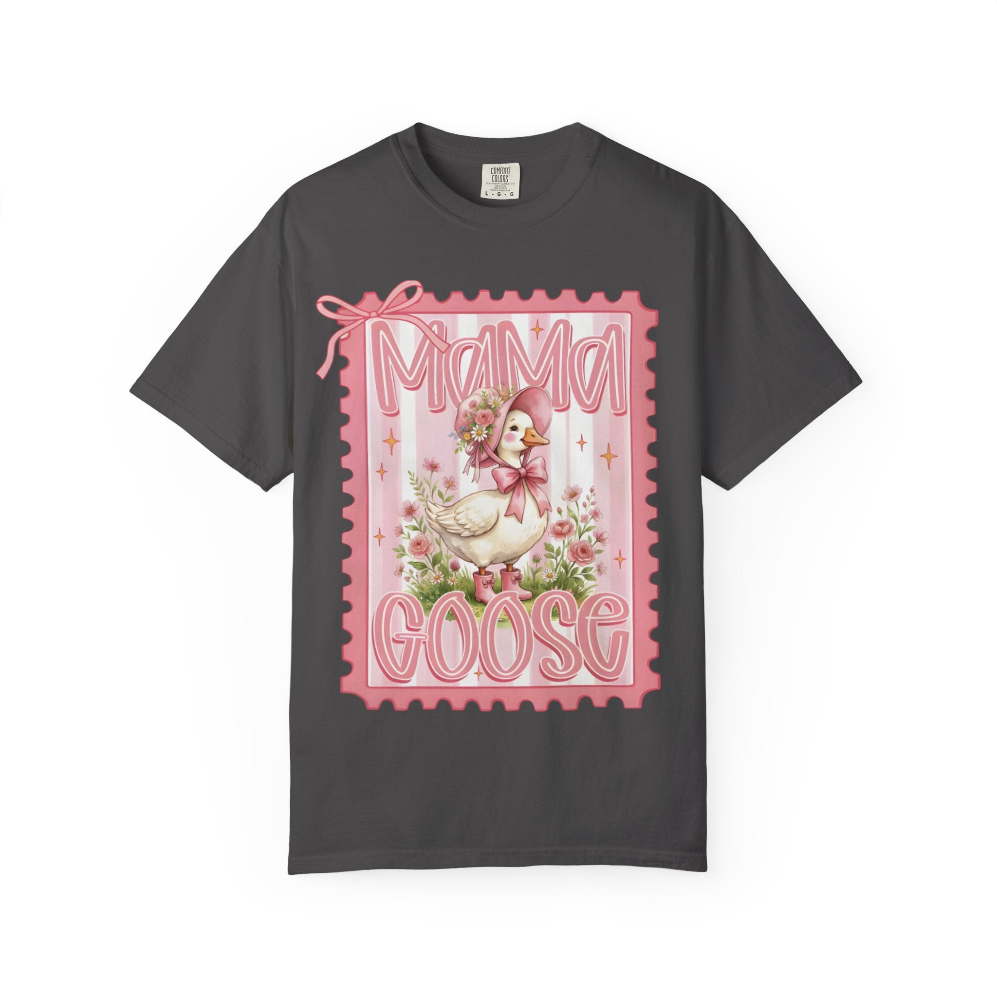Mama Goose T-Shirt — Vintage Pink Nursery Illustration Tee
