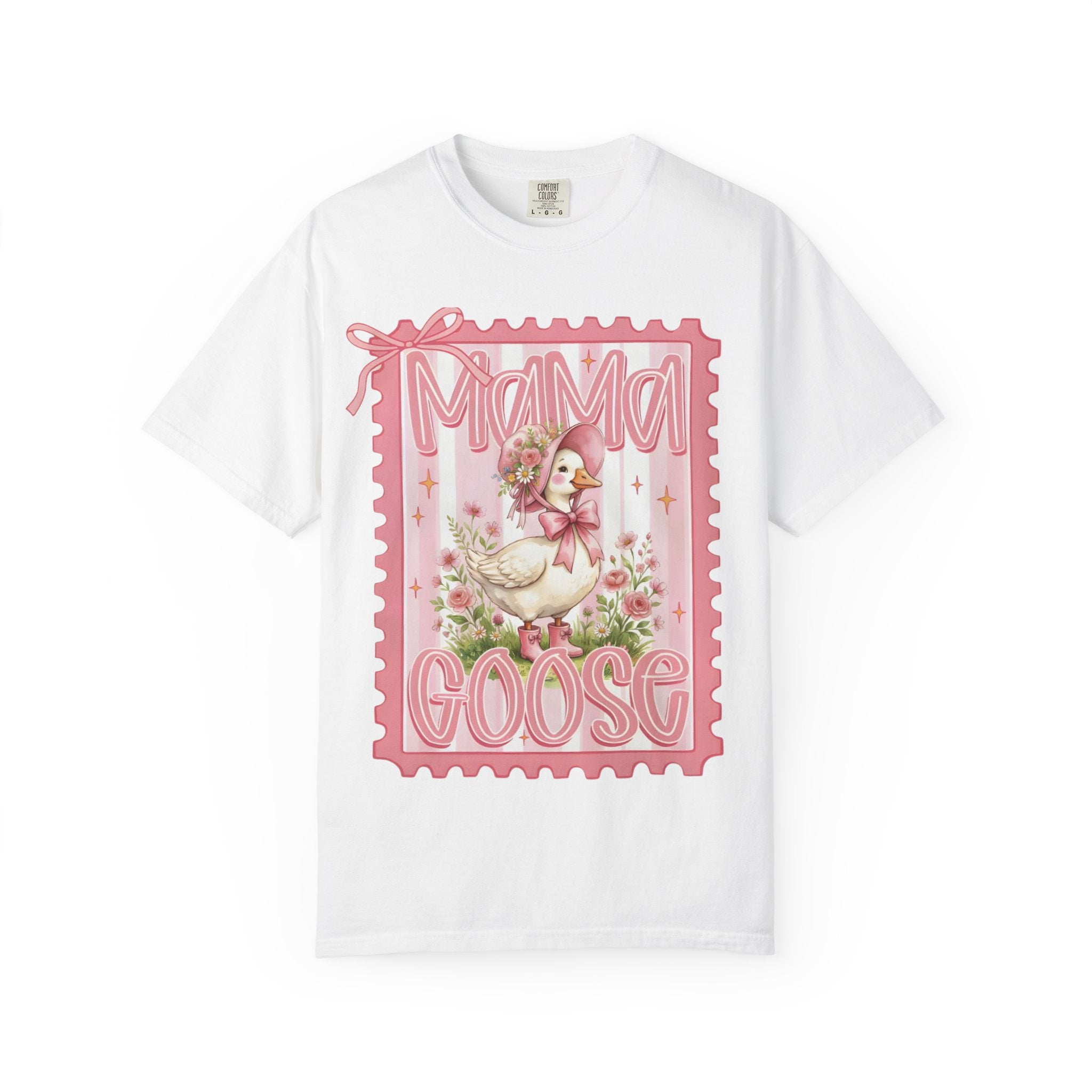 Mama Goose T-Shirt — Vintage Pink Nursery Illustration Tee