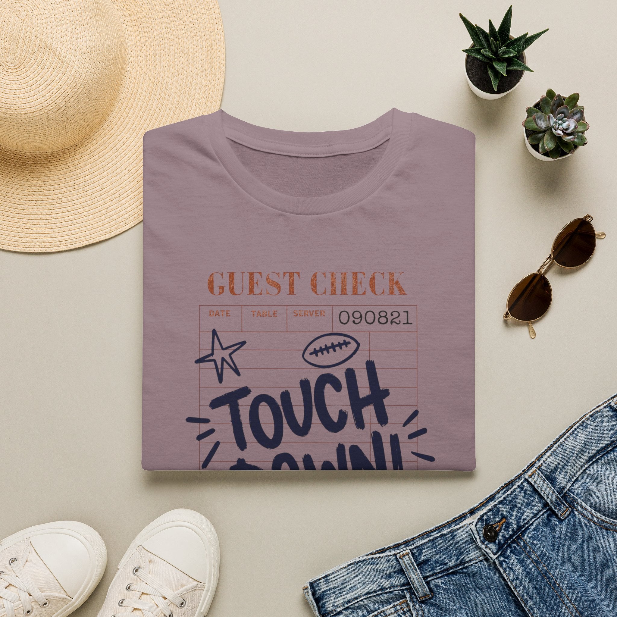 Touchdown Guest Check T-Shirt — Football Game Day Tee