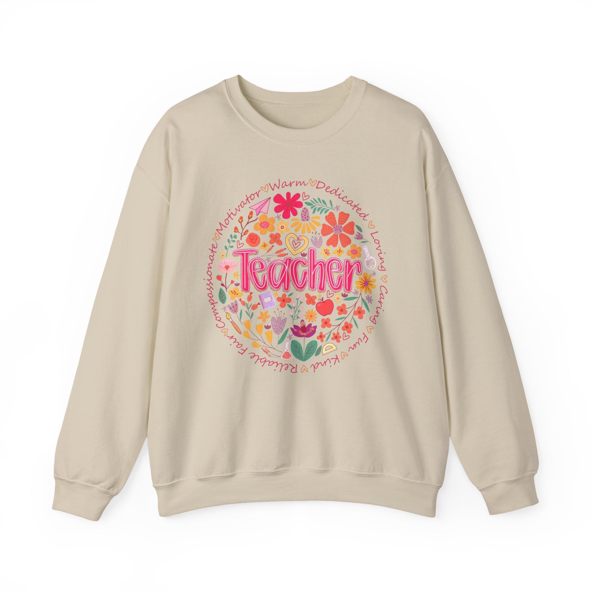 Teacher Floral Sweatshirt