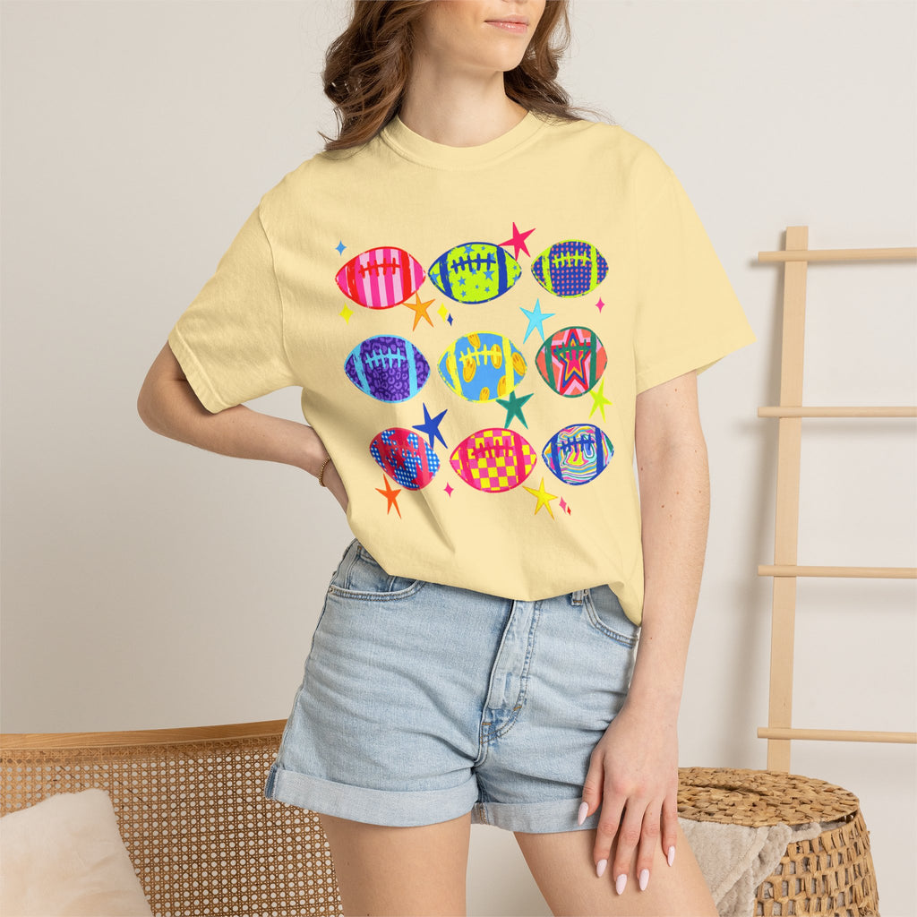 Neon Football Graphic Tee