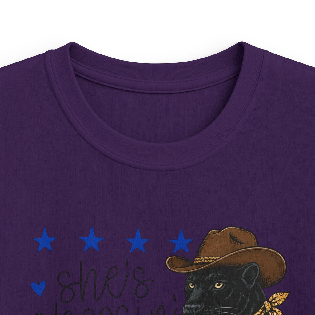 Youth- She’s Choosin’ Panthers School Tee
