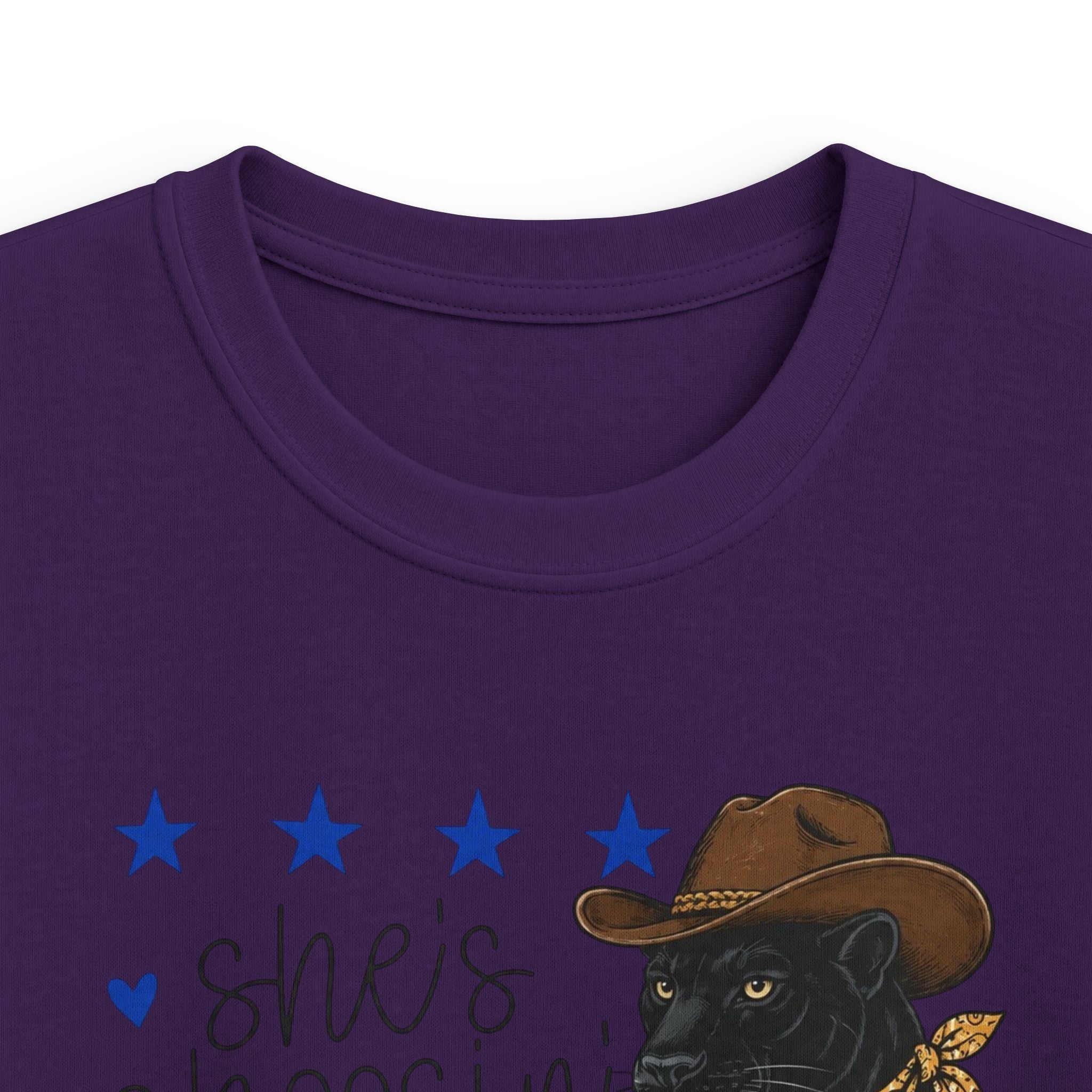 Youth- She’s Choosin’ Panthers School Tee