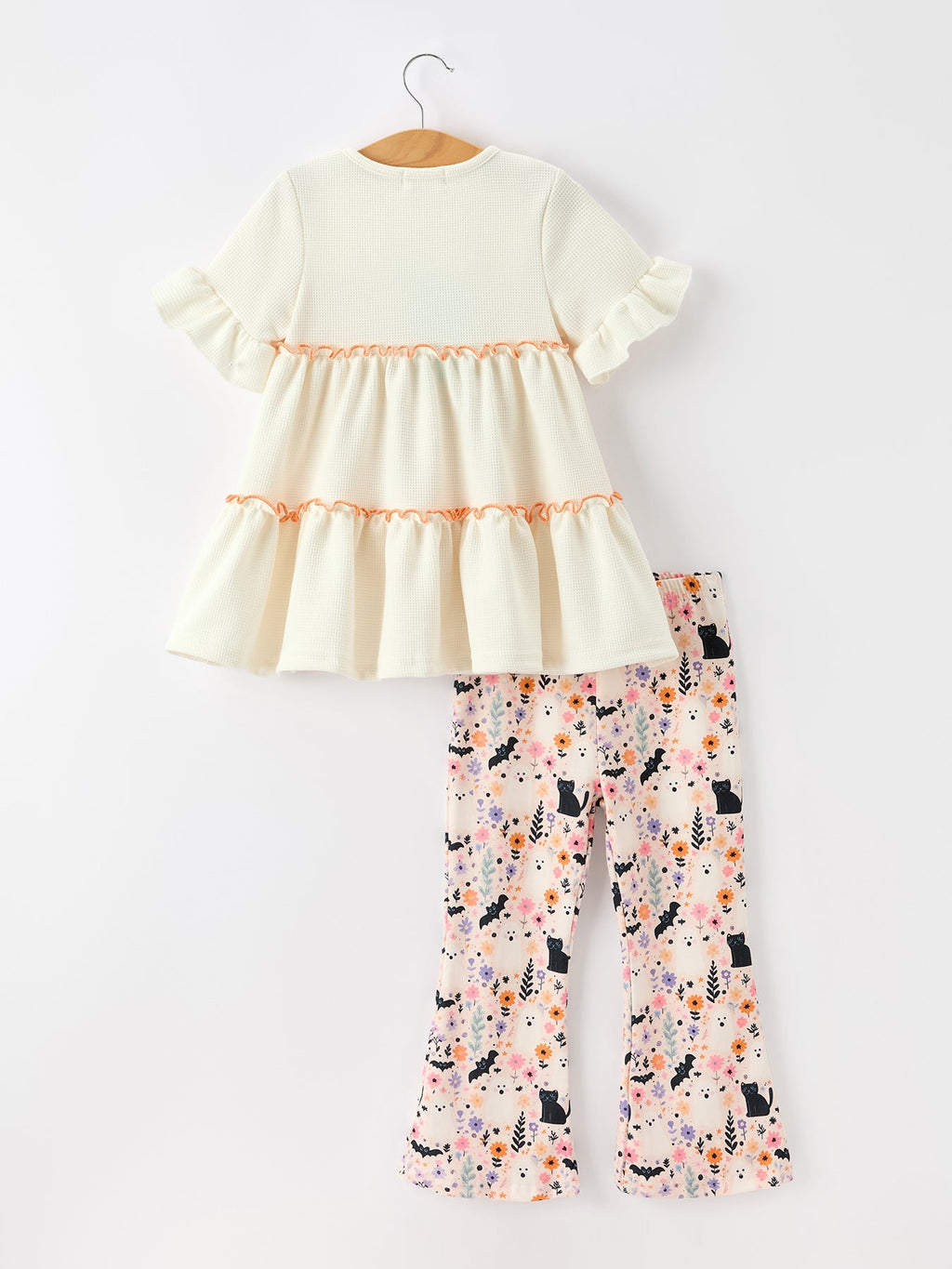 Halloween Girls Bell Bottom Pant Set
