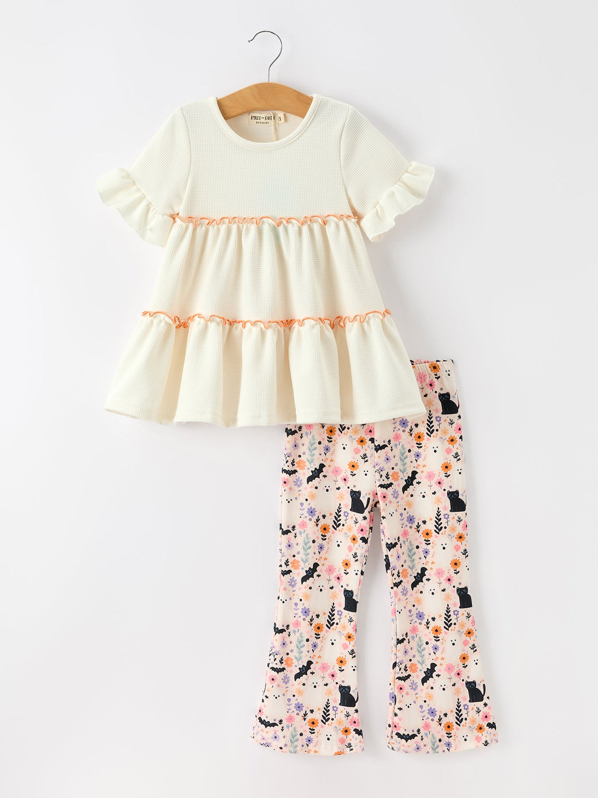 Halloween Girls Bell Bottom Pant Set