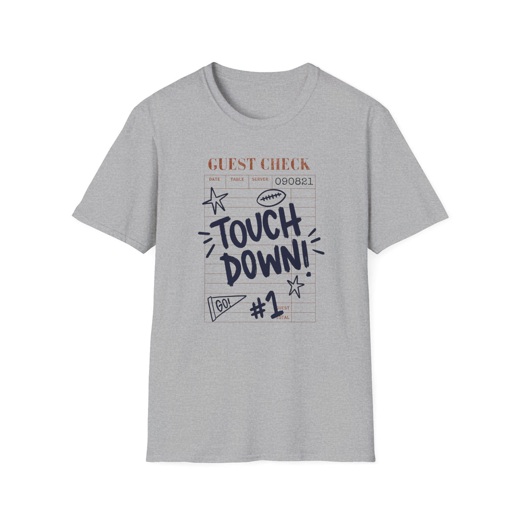 Touchdown Guest Check T-Shirt — Football Game Day Tee