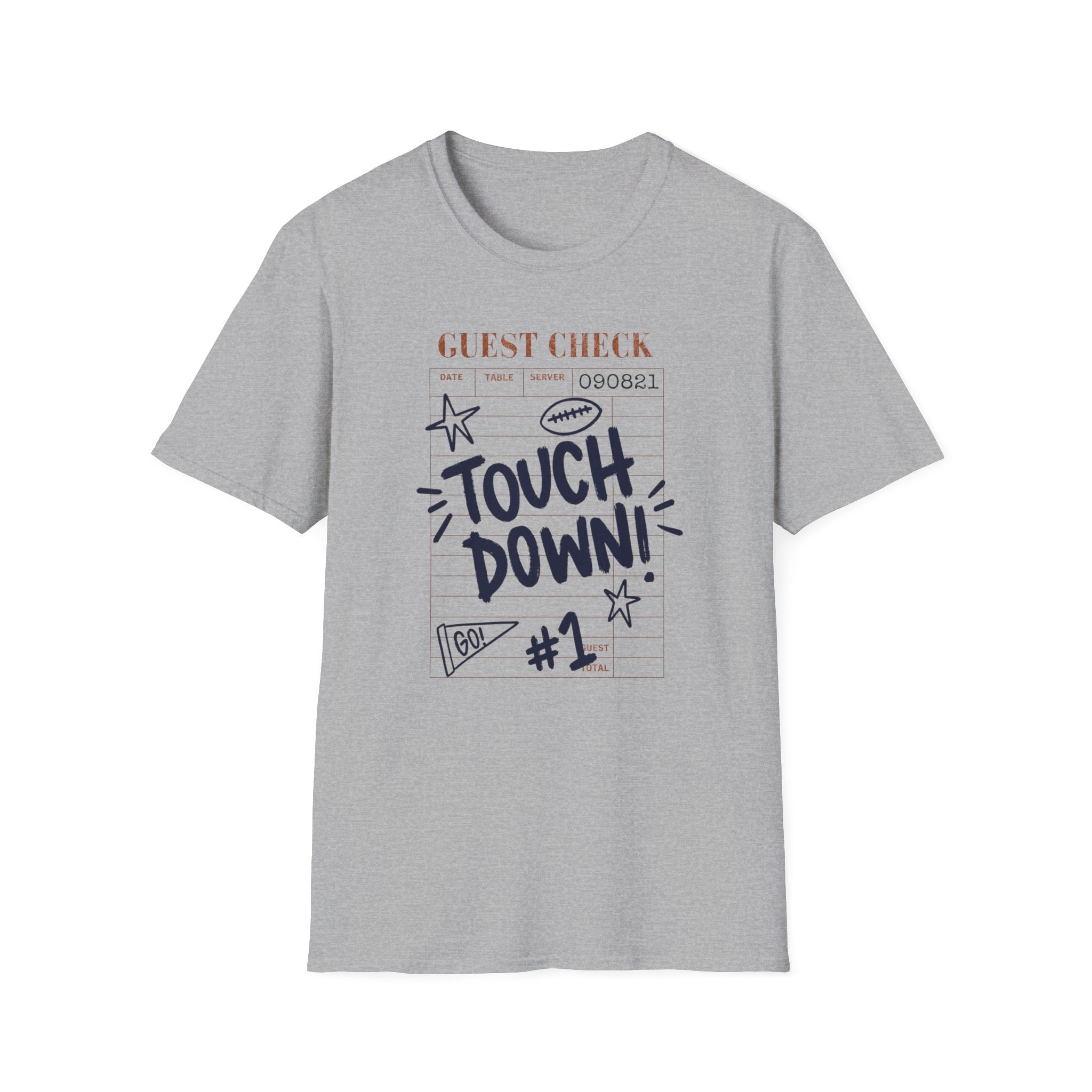 Touchdown Guest Check T-Shirt — Football Game Day Tee