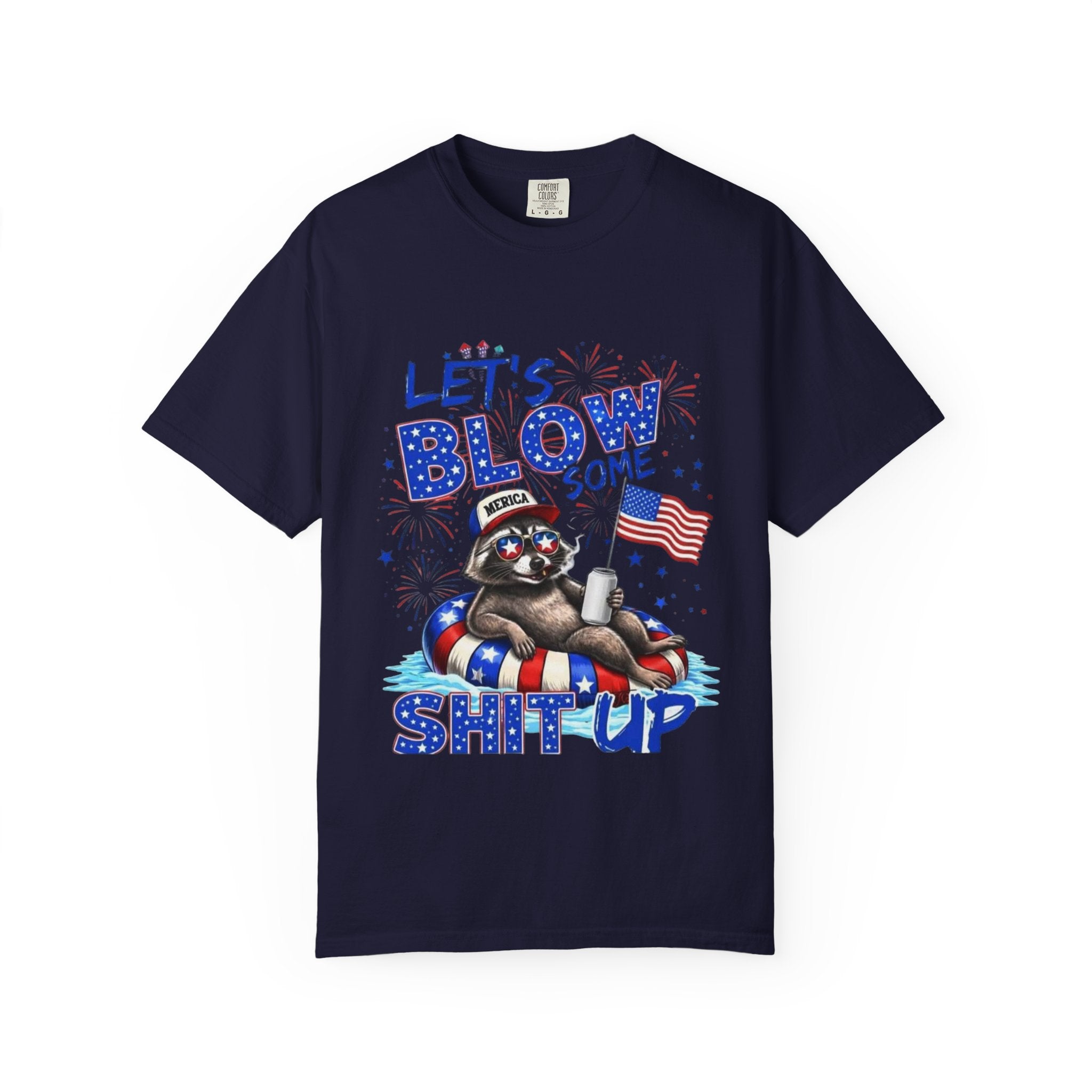 Patriotic Raccoon- Graphic T-Shirt