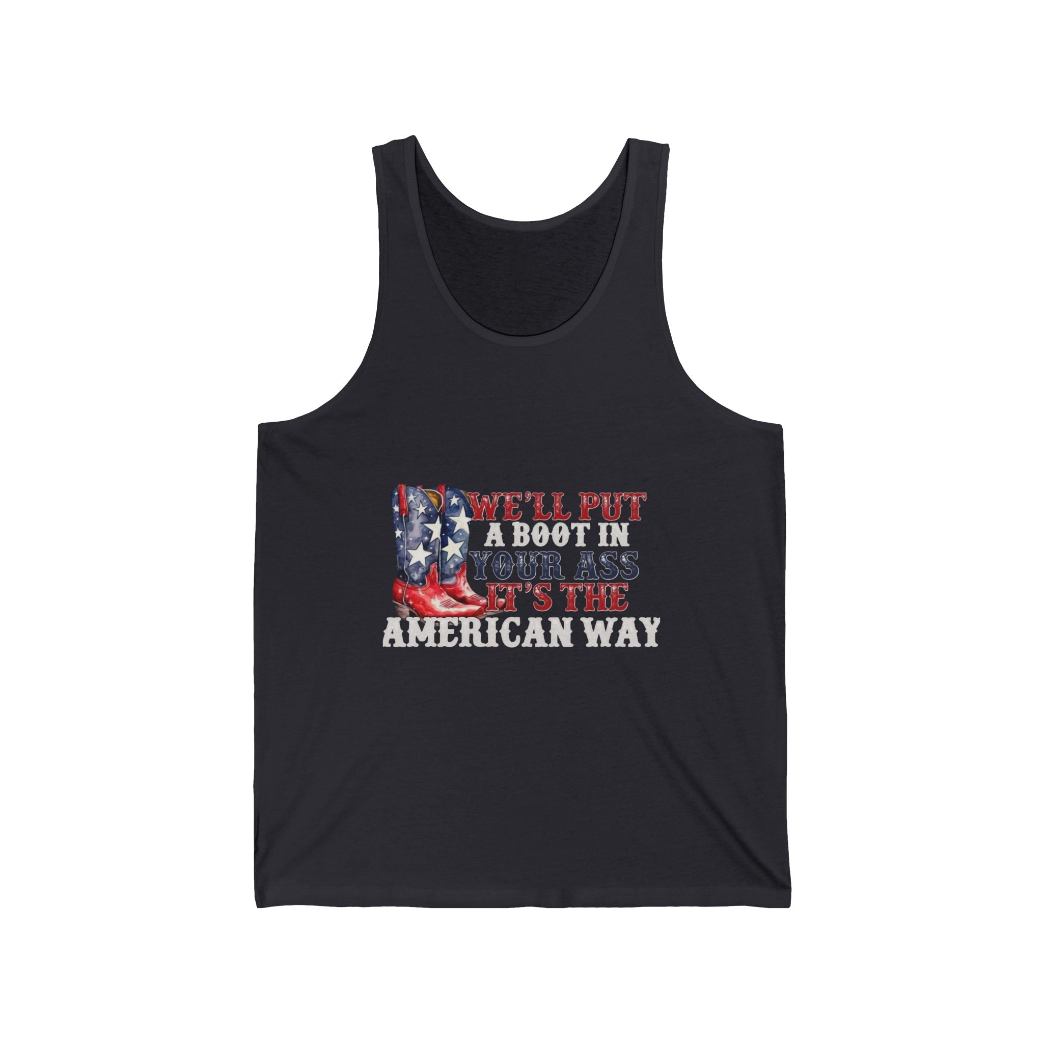 Patriotic Cowboy Boots Tank Top