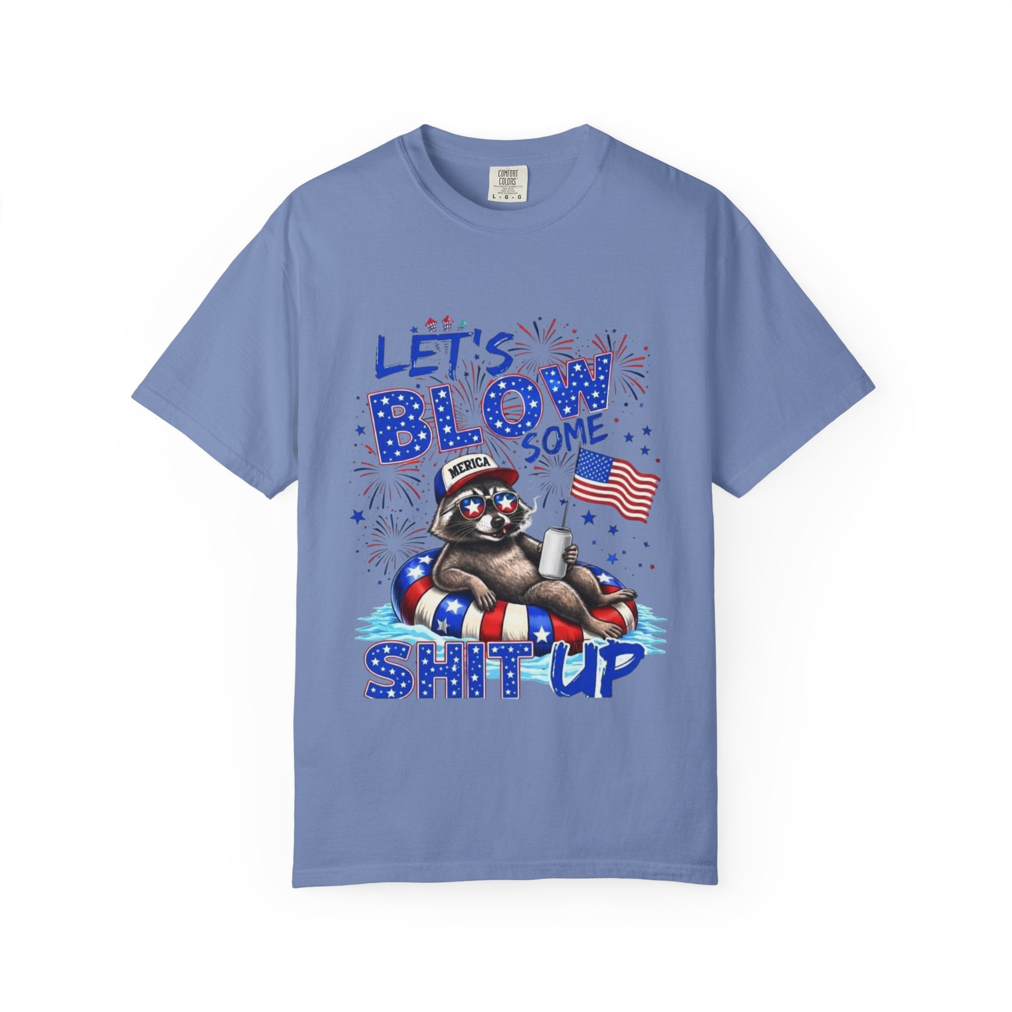 Patriotic Raccoon- Graphic T-Shirt