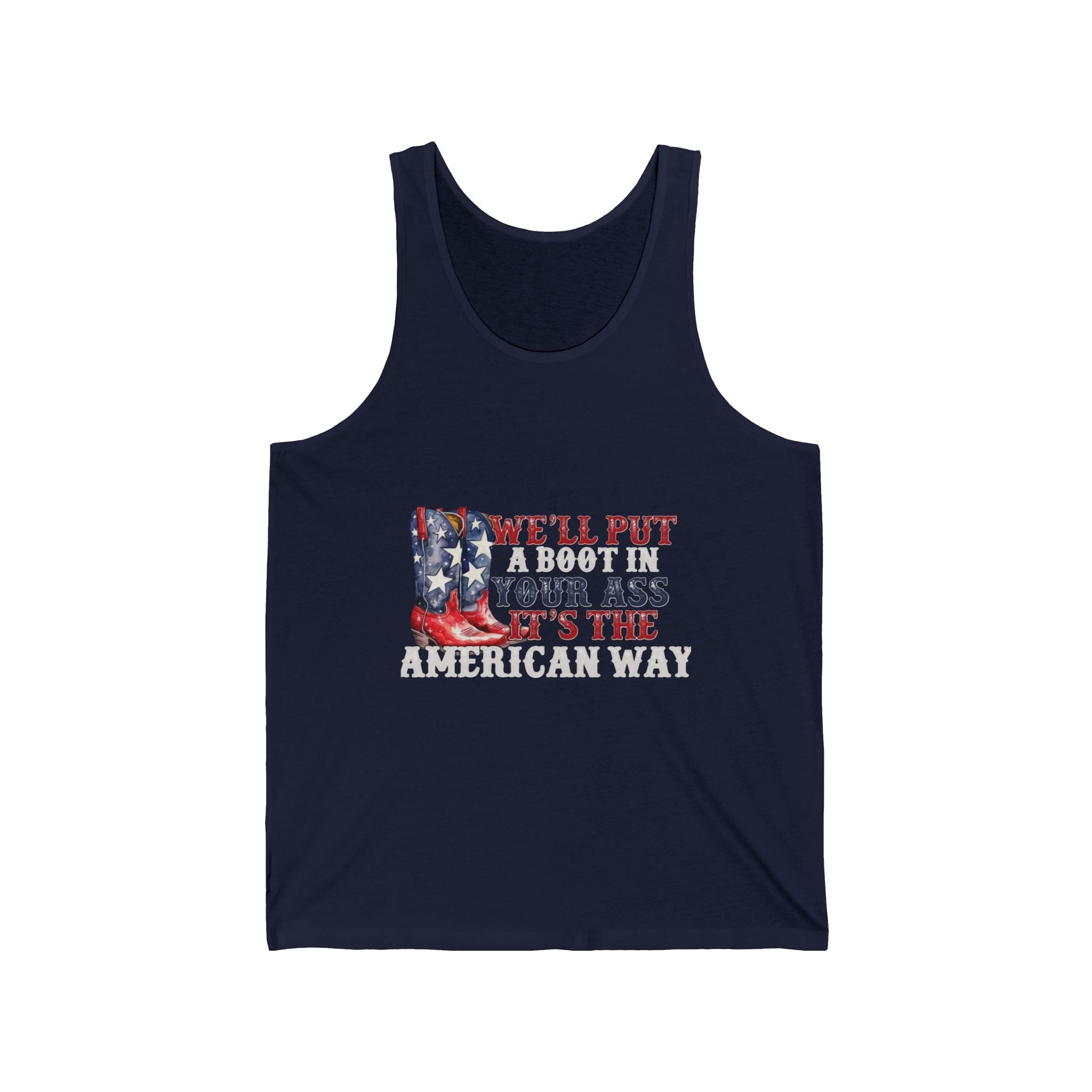 Patriotic Cowboy Boots Tank Top