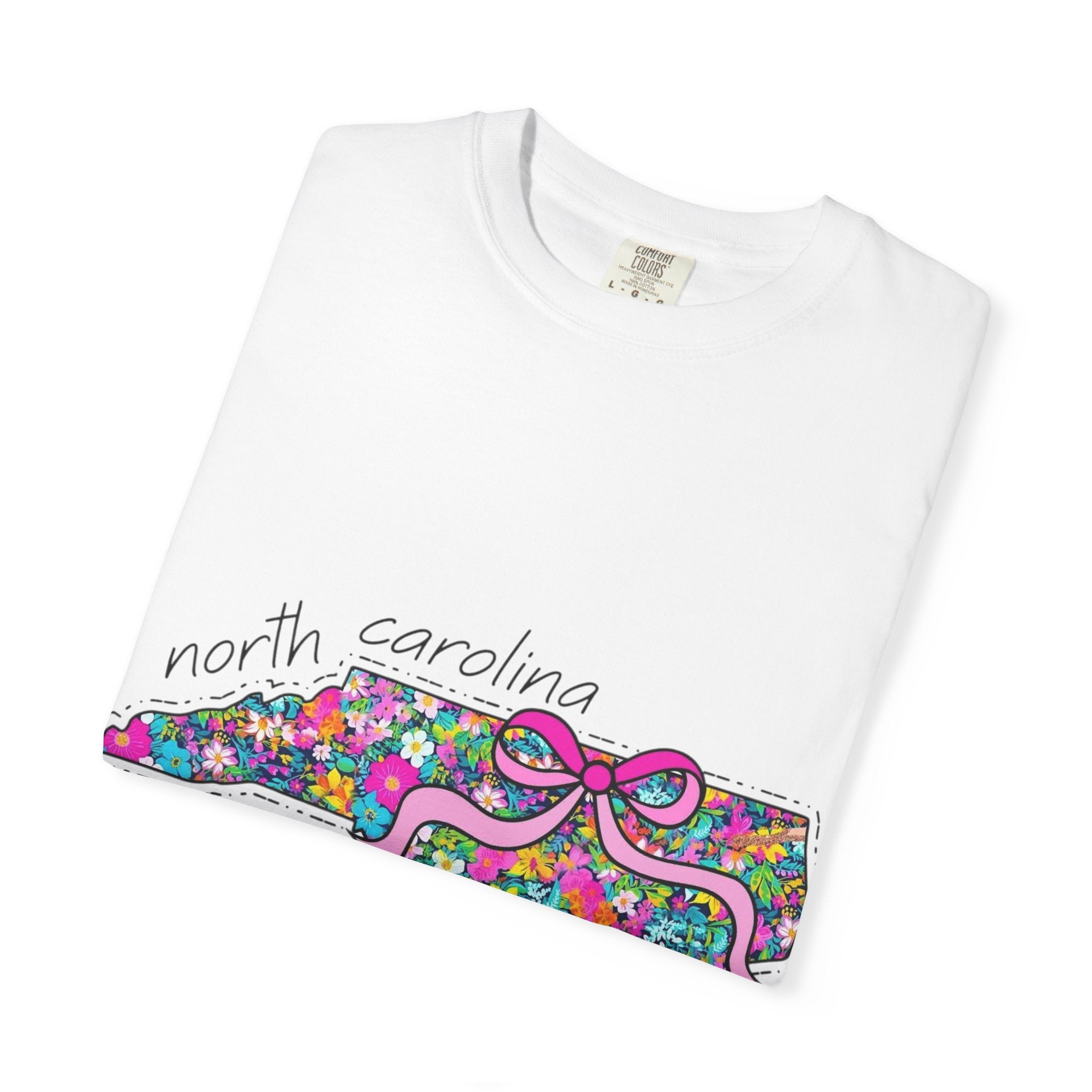 North Carolina- Floral Map Tee