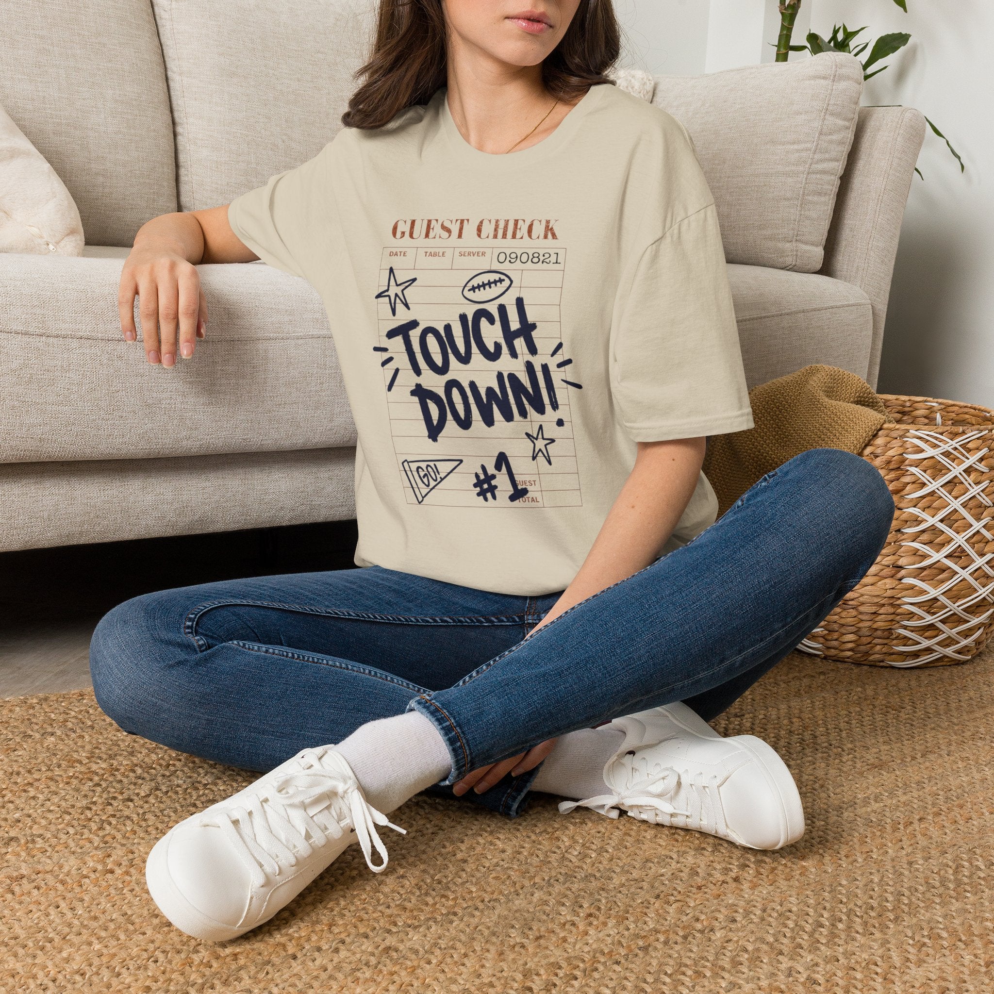 Touchdown Guest Check T-Shirt — Football Game Day Tee