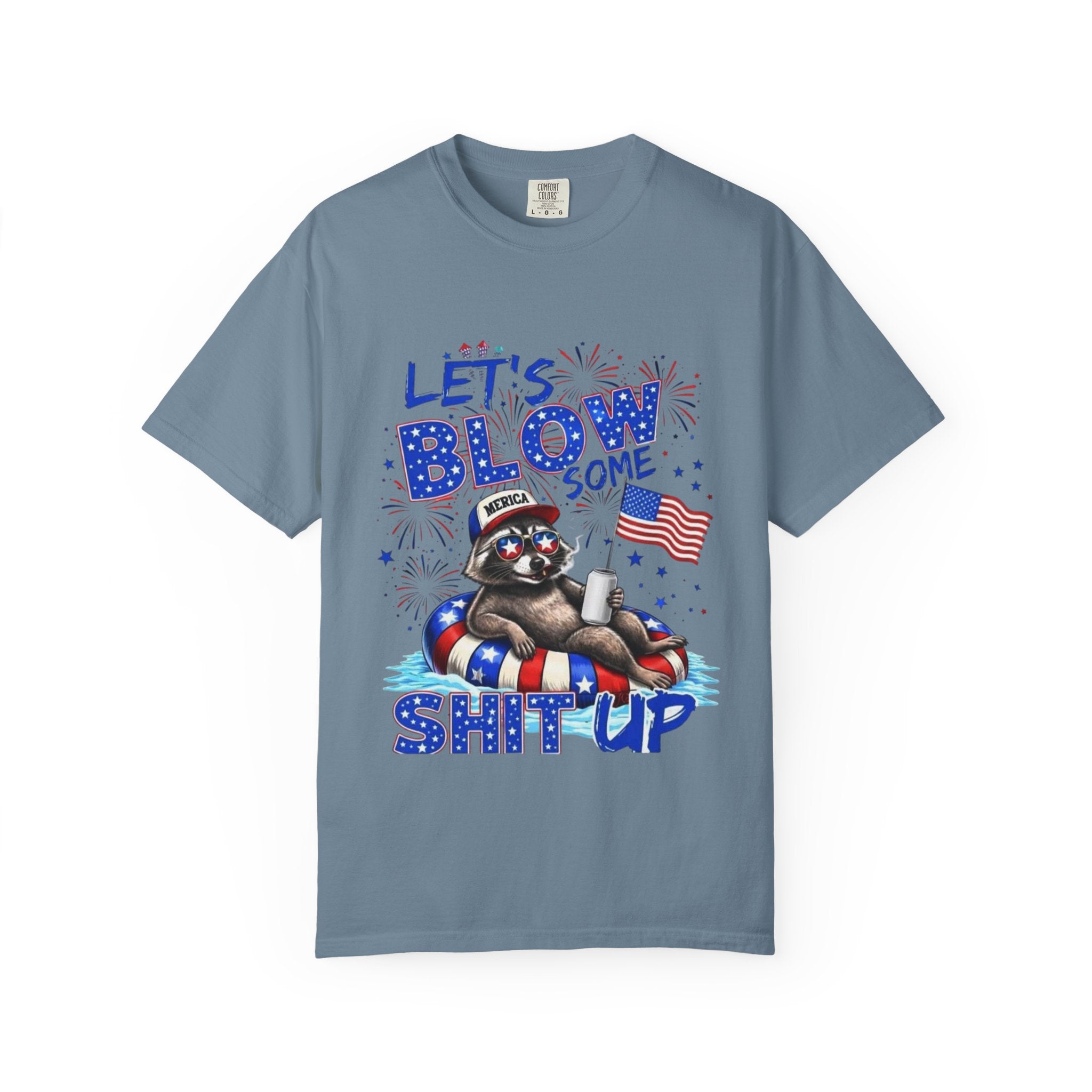 Patriotic Raccoon- Graphic T-Shirt