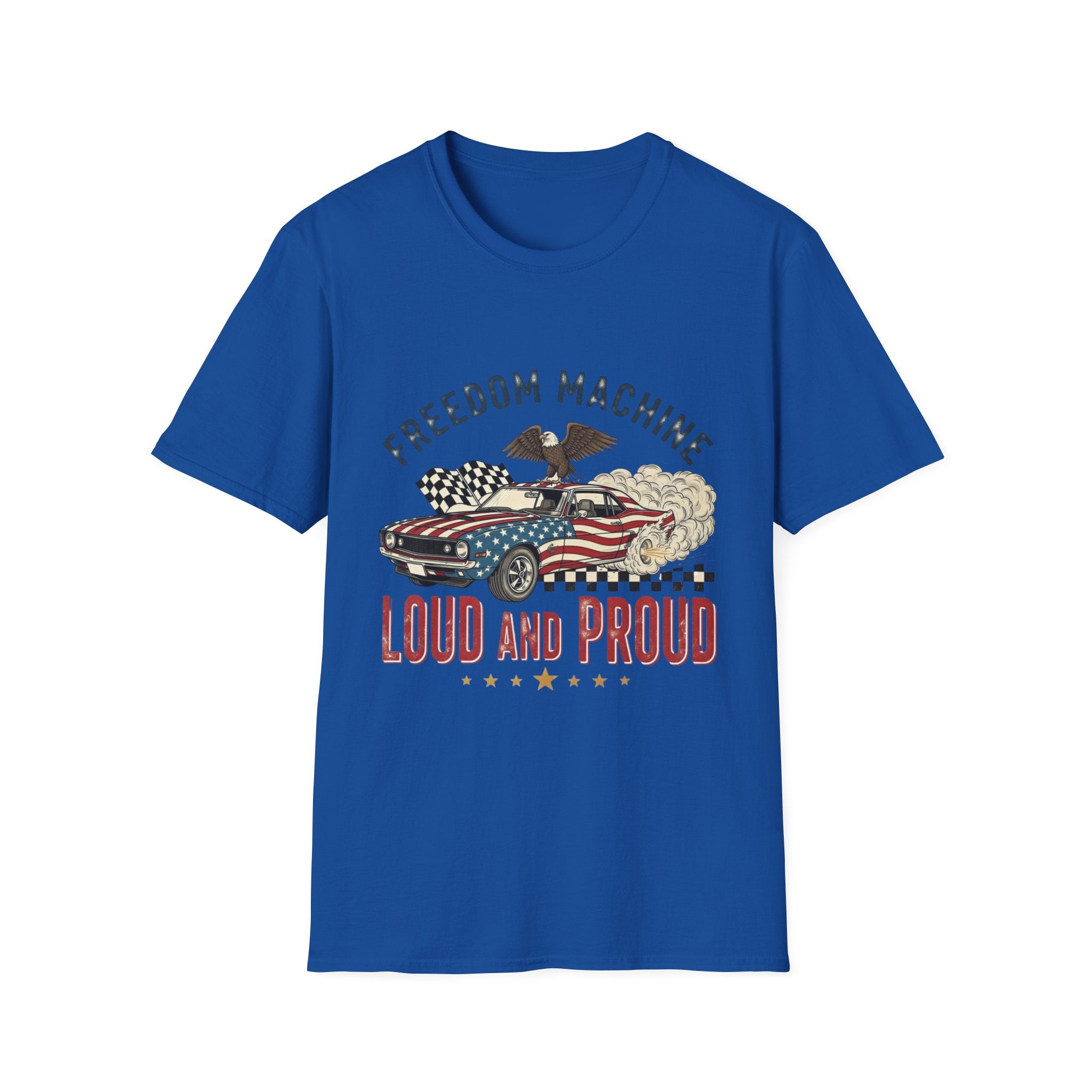 (Gildian) Freedom Machine T-Shirt — "Loud and Proud" American Flag