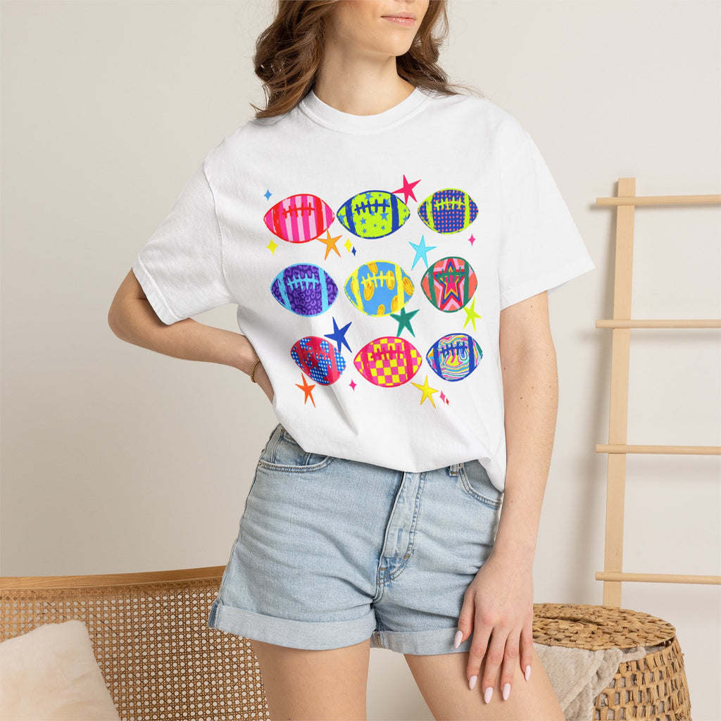 Neon Football Graphic Tee