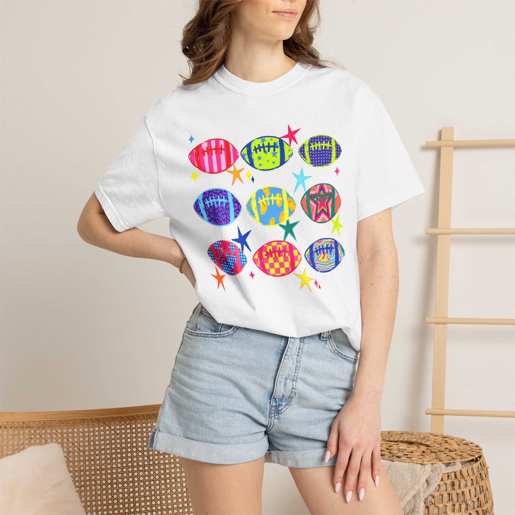 Neon Football Graphic Tee