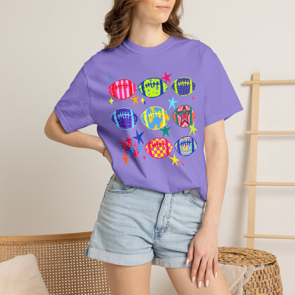 Neon Football Graphic Tee
