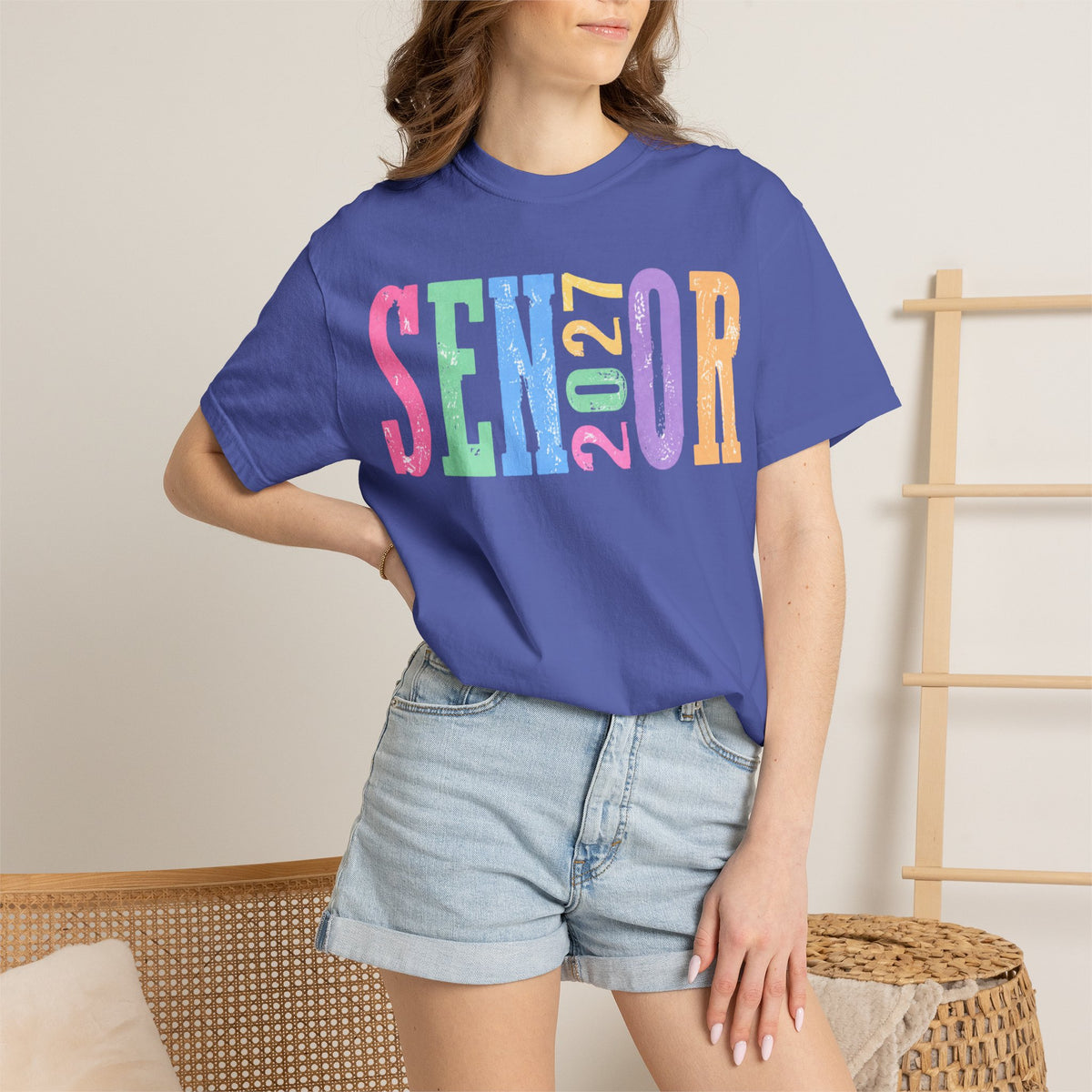 Senior 2027 Colorblock Tee