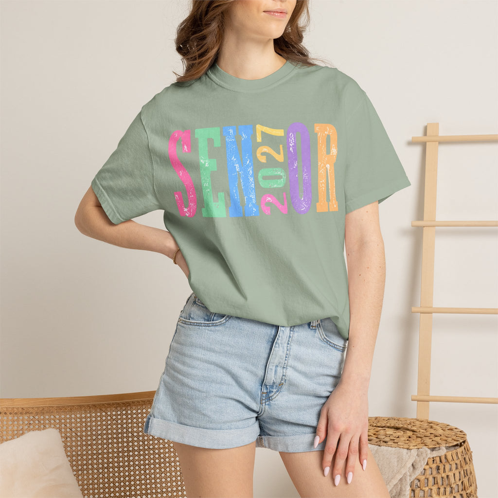 Senior 2027 Colorblock Tee