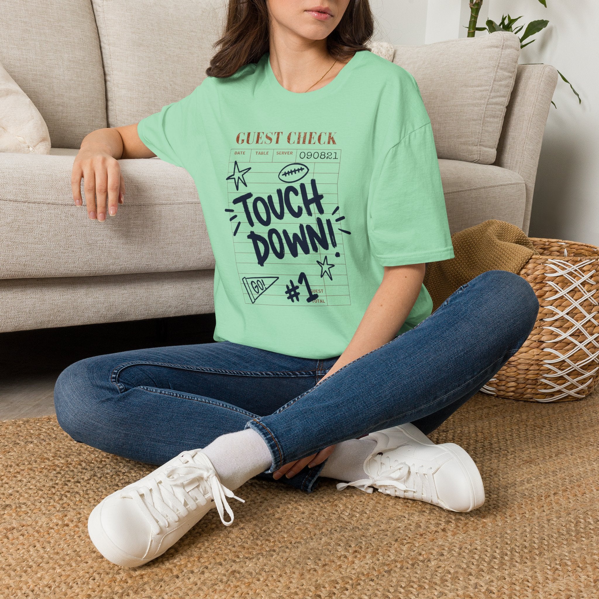 Touchdown Guest Check T-Shirt — Football Game Day Tee