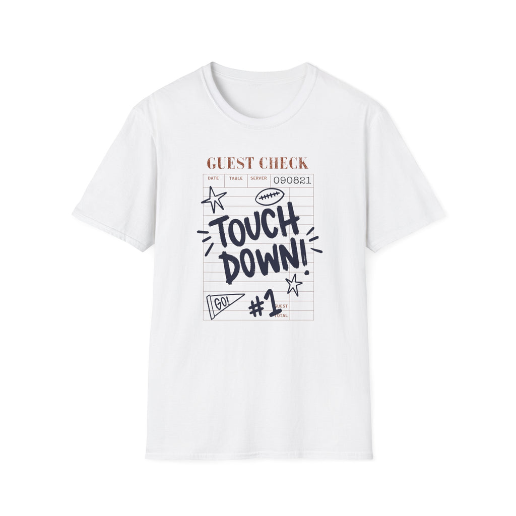Touchdown Guest Check T-Shirt — Football Game Day Tee