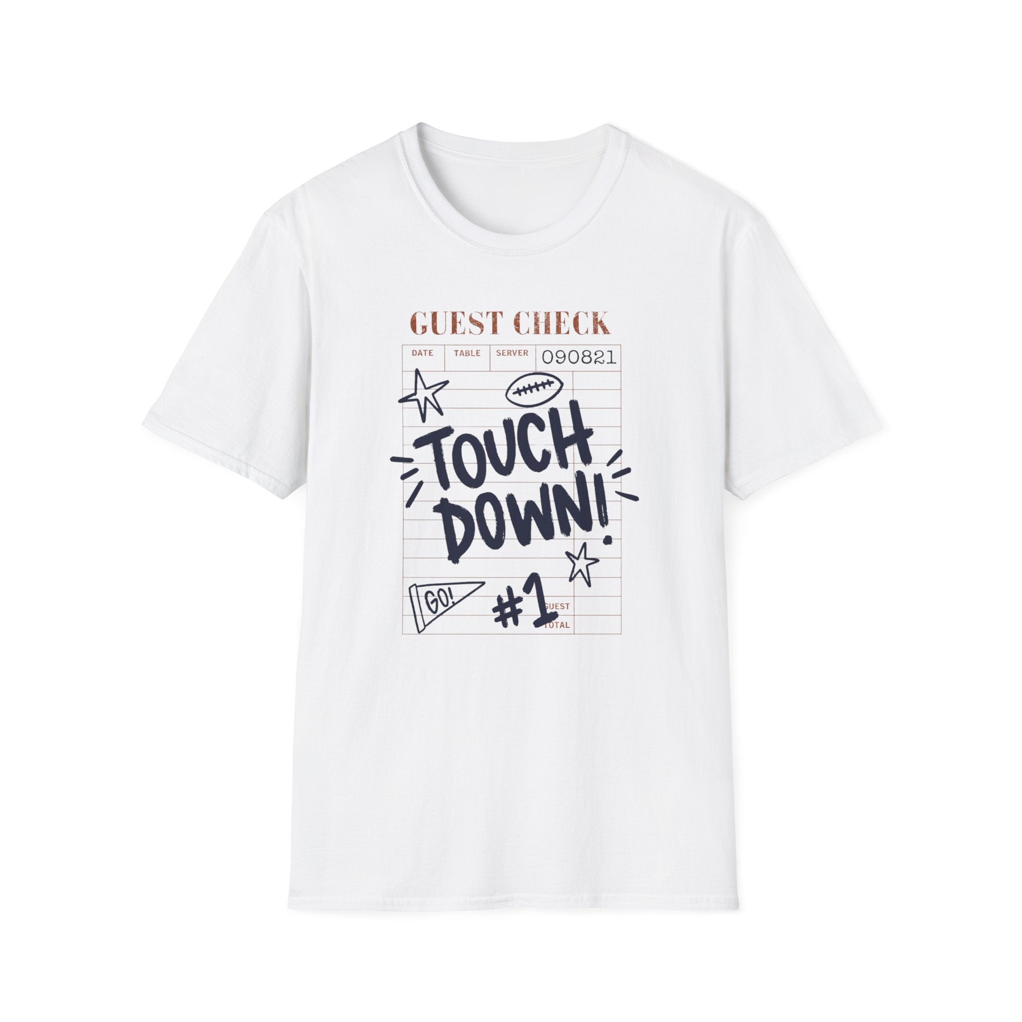 Touchdown Guest Check T-Shirt — Football Game Day Tee