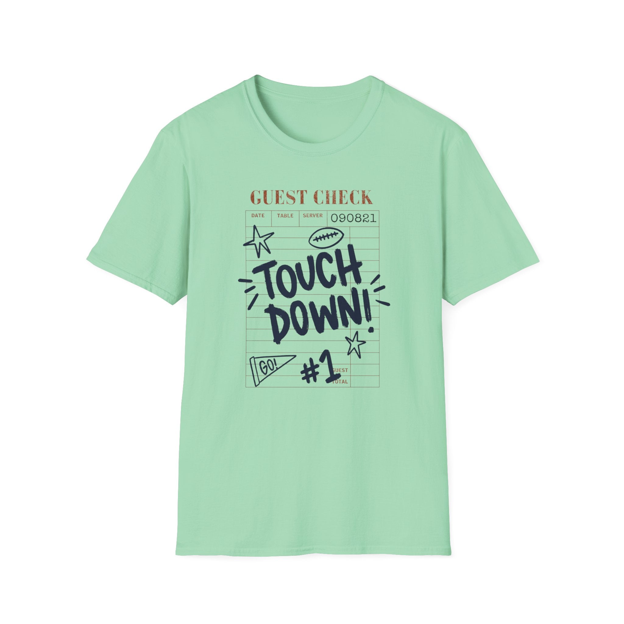 Touchdown Guest Check T-Shirt — Football Game Day Tee