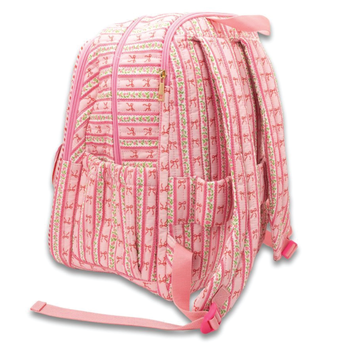 Simply Southern® Quilted Backpack: Pink Bow