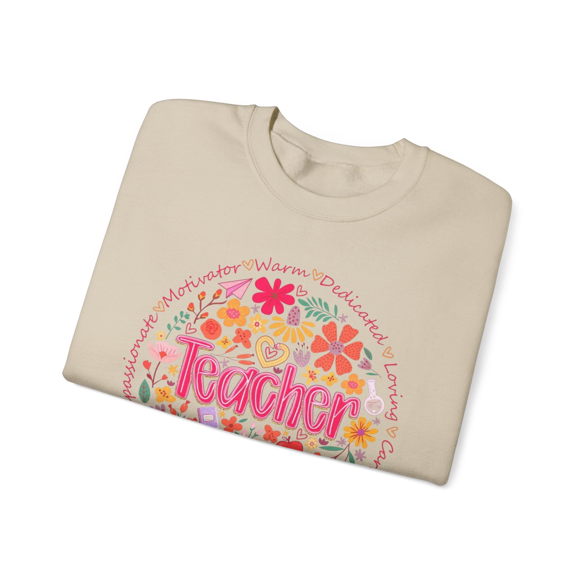 Teacher Floral Sweatshirt