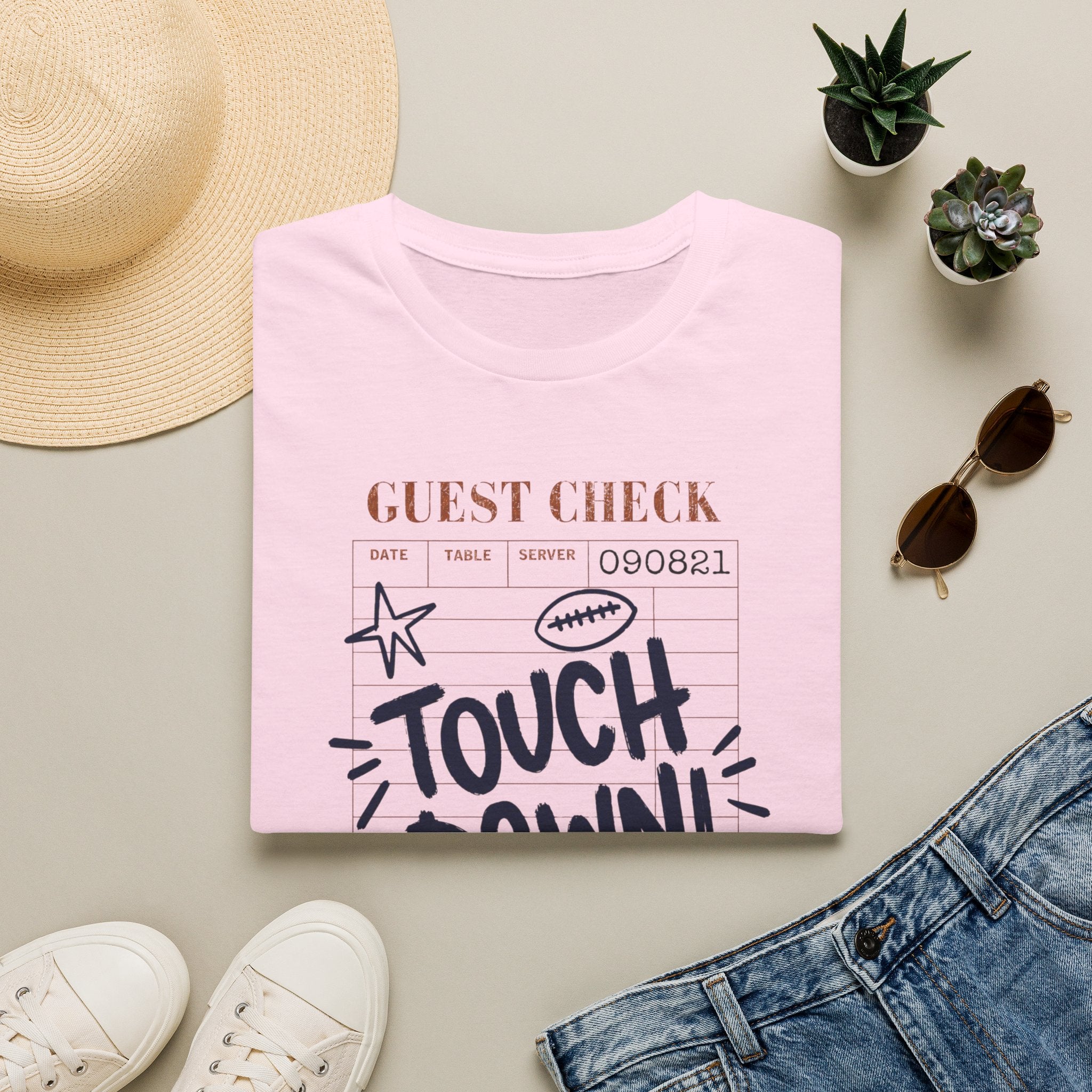 Touchdown Guest Check T-Shirt — Football Game Day Tee