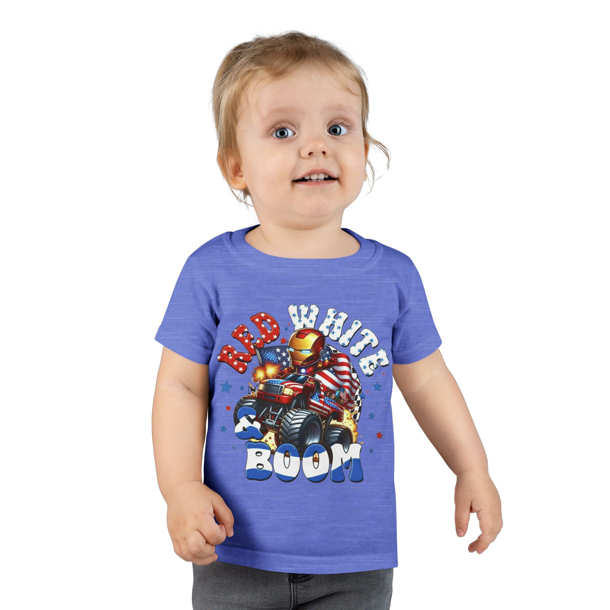 Toddler T-Shirt — "Red White Boom" Patriotic Tee