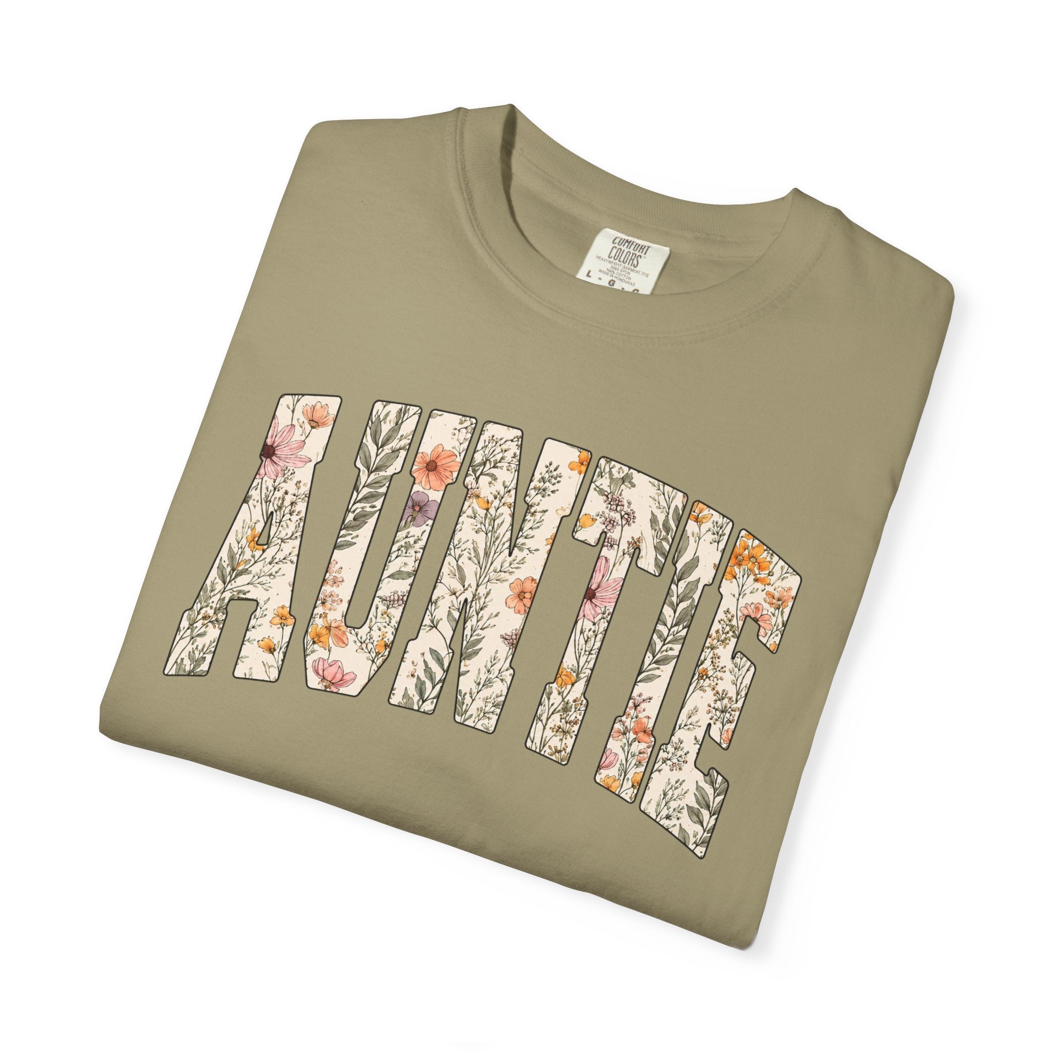 “Auntie” Floral Tee