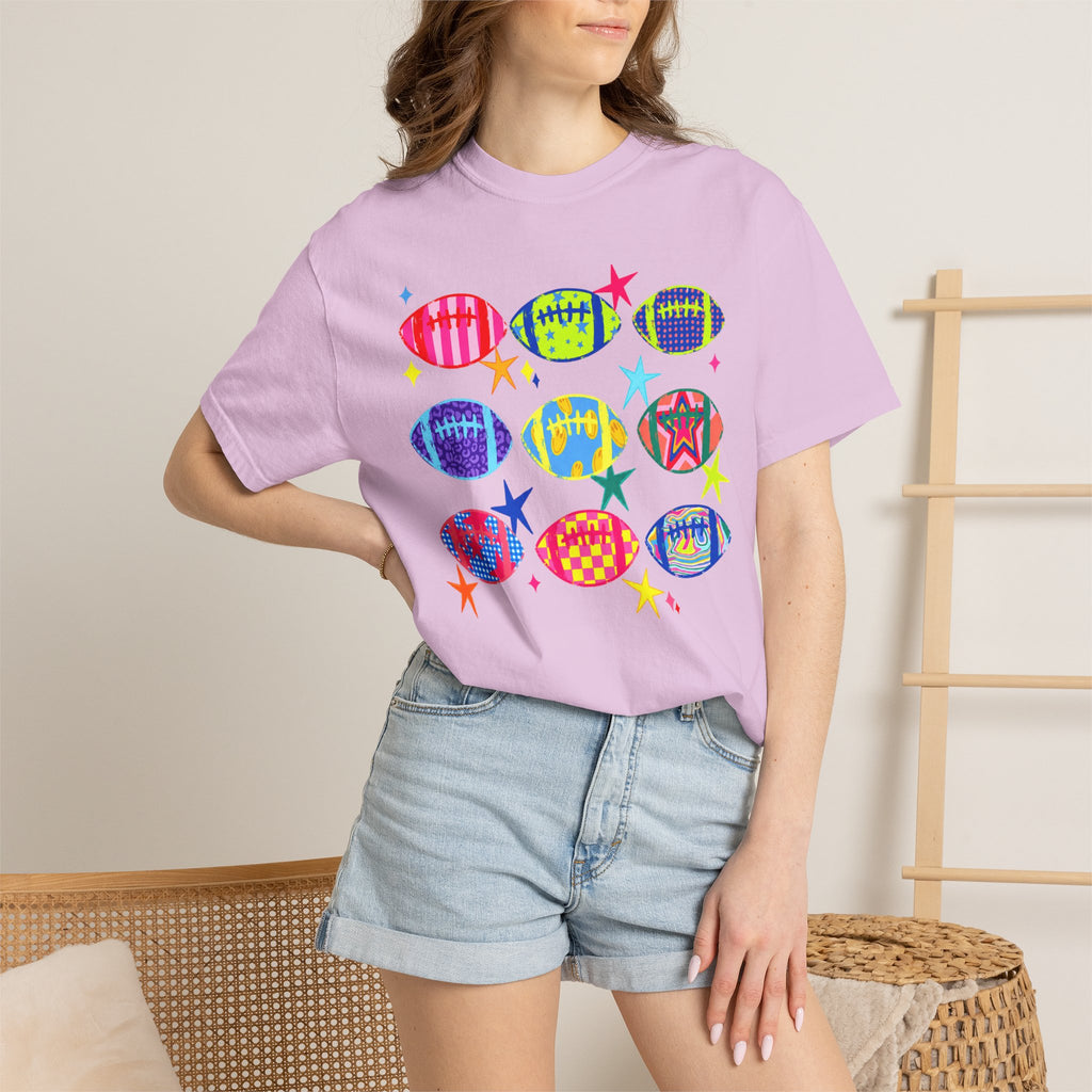 Neon Football Graphic Tee