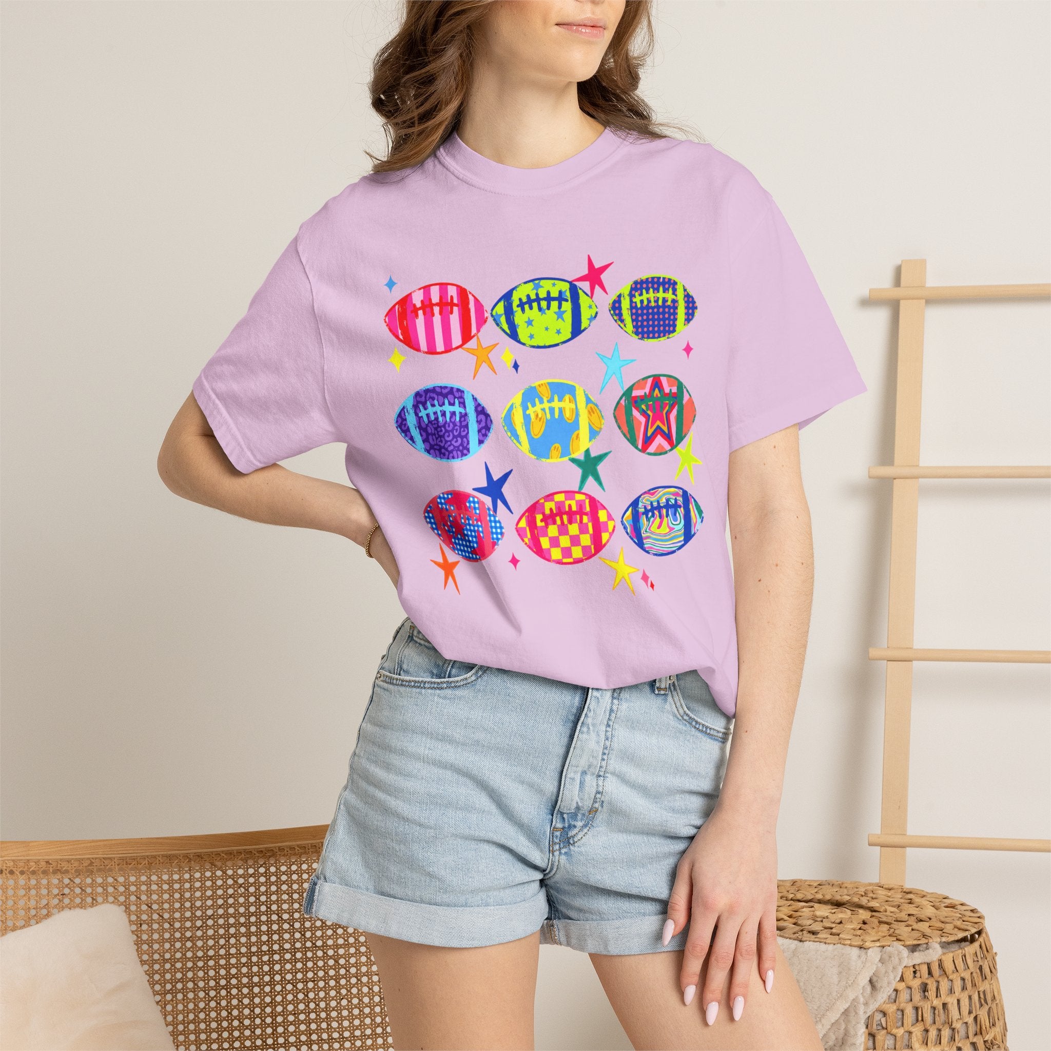 Neon Football Graphic Tee