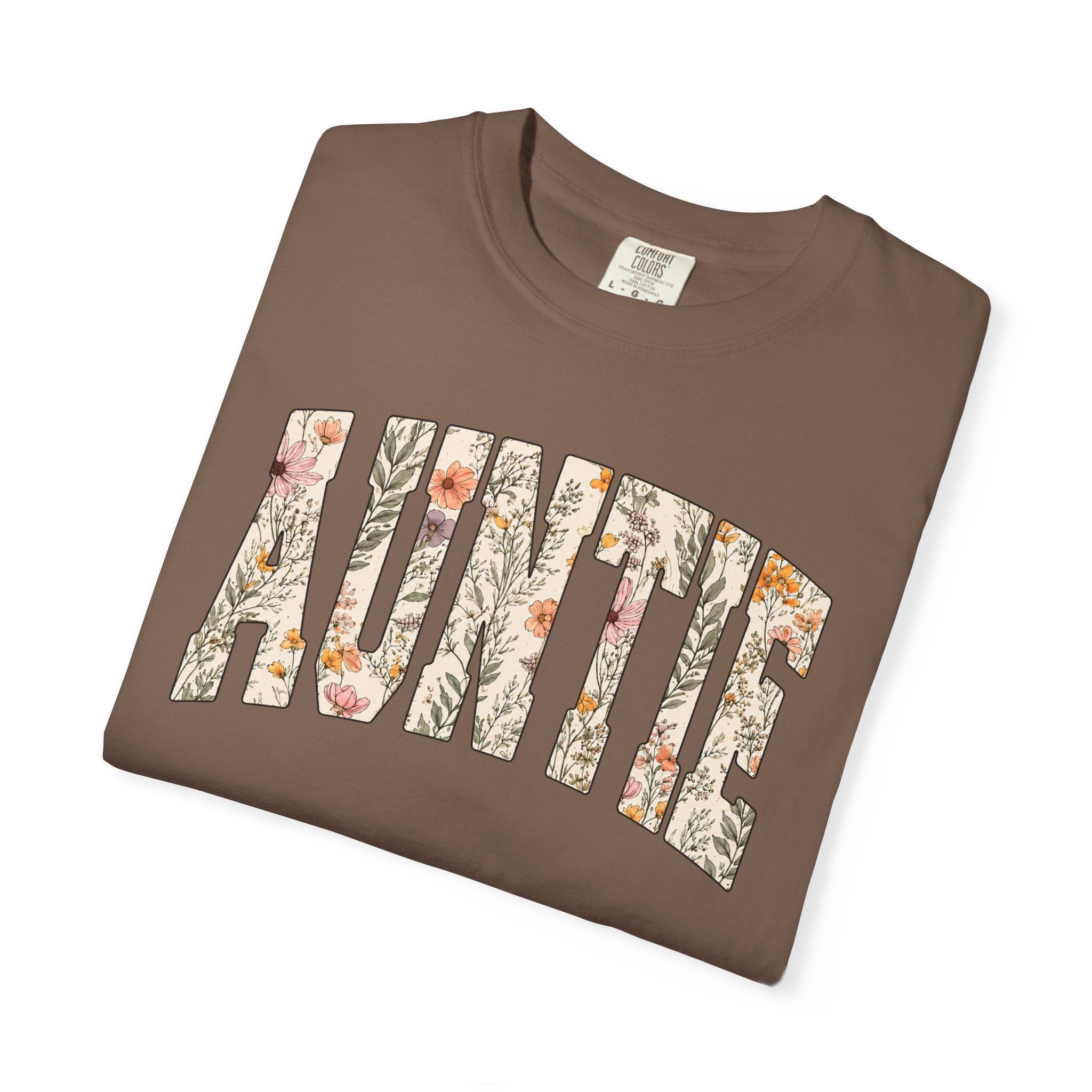 “Auntie” Floral Tee