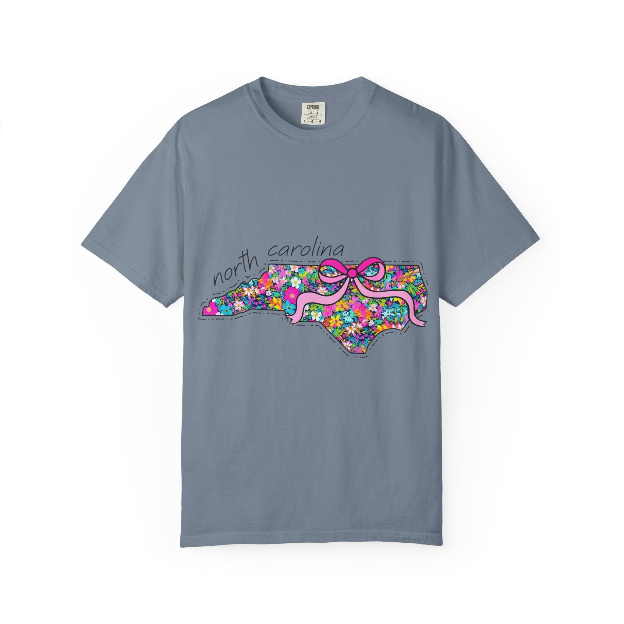 North Carolina- Floral Map Tee