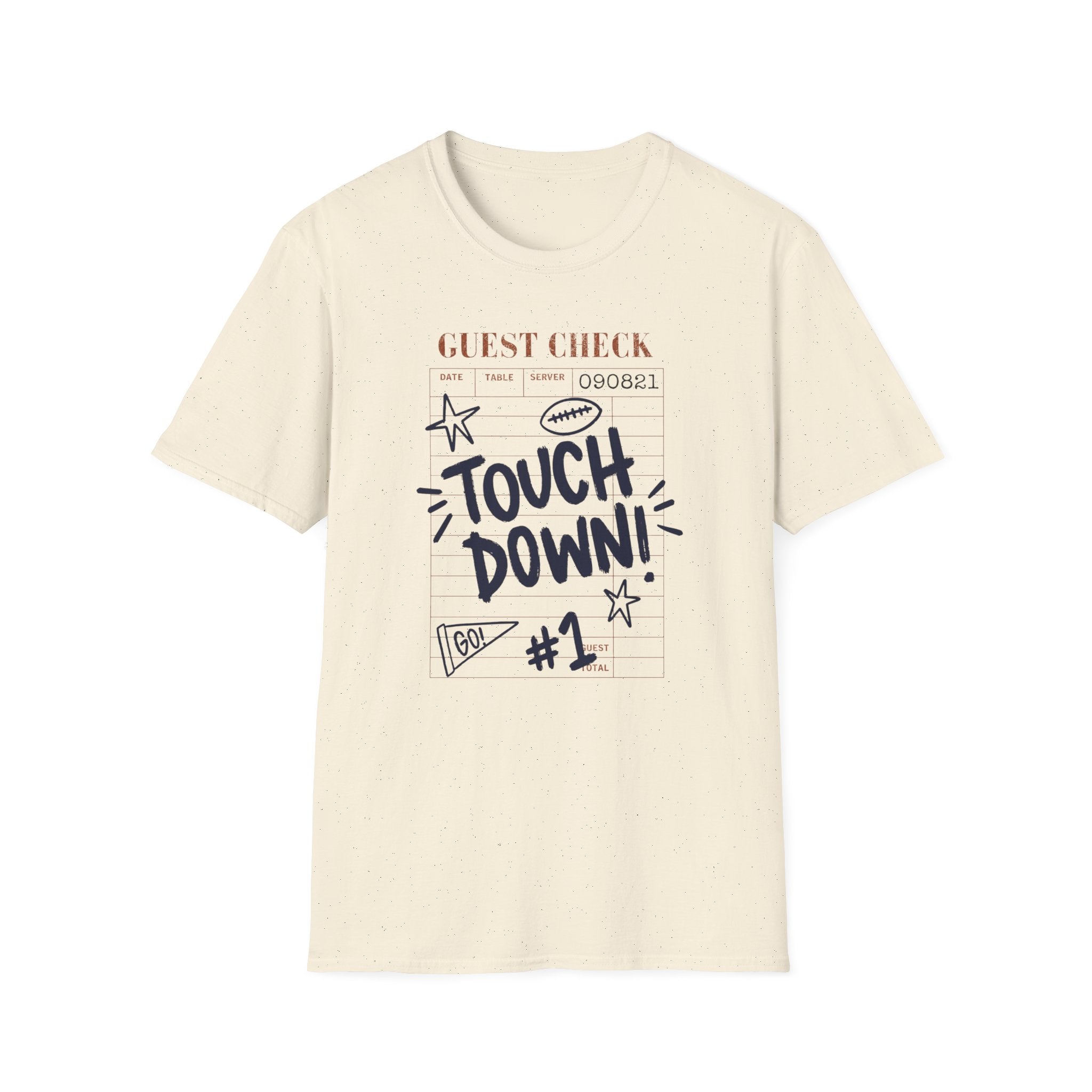 Touchdown Guest Check T-Shirt — Football Game Day Tee