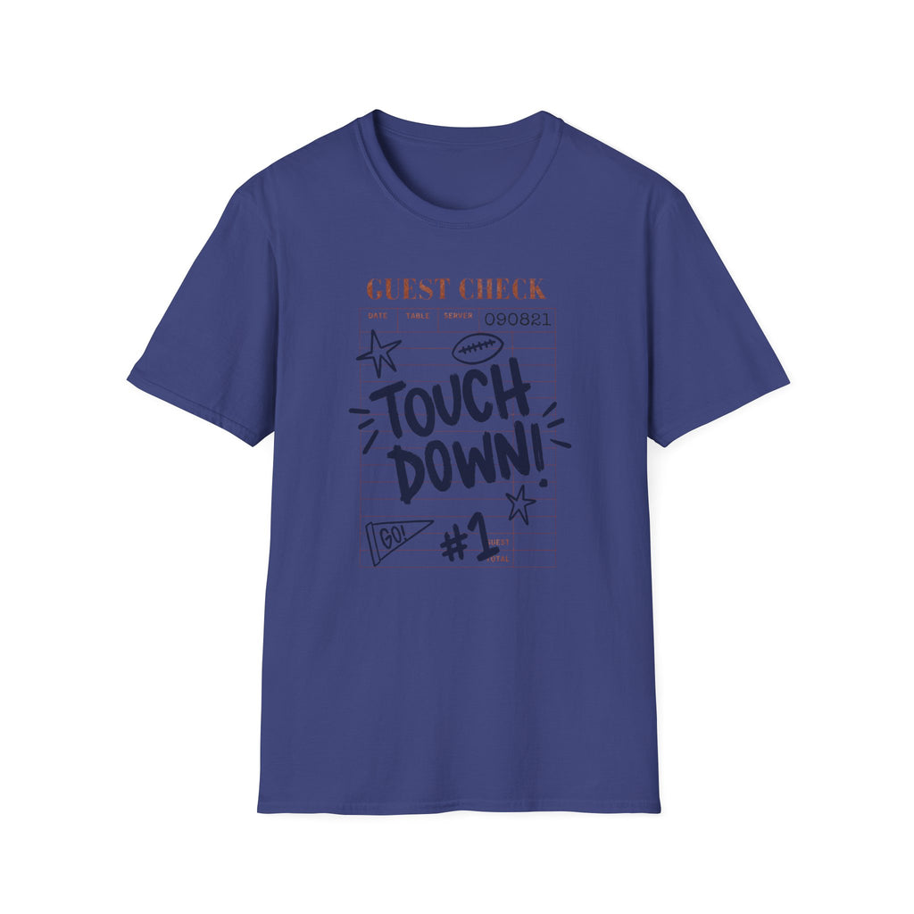 Touchdown Guest Check T-Shirt — Football Game Day Tee