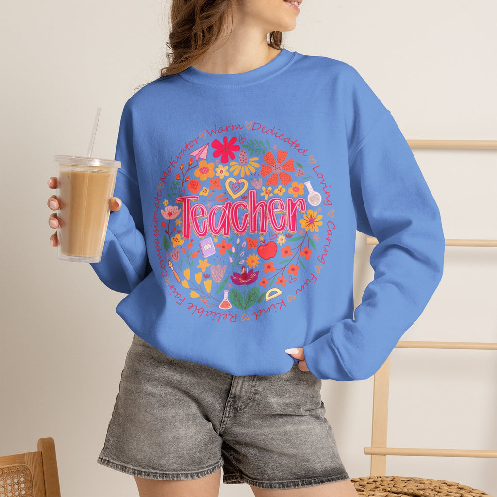 Teacher Floral Sweatshirt