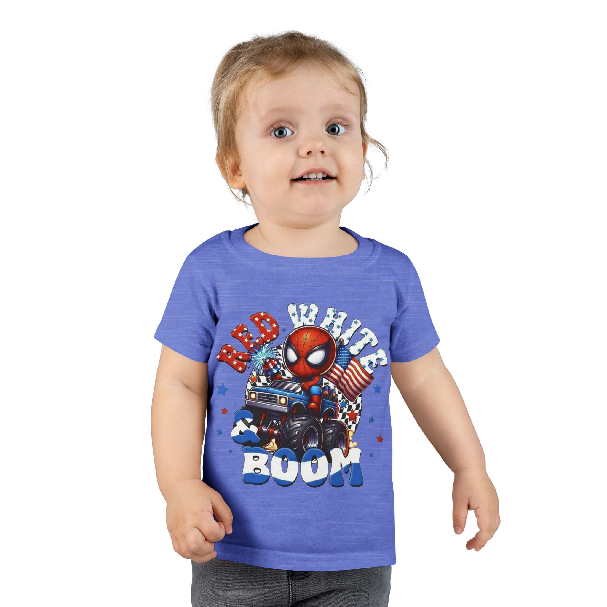 Toddler T-Shirt — "Red White Boom" Patriotic Graphic